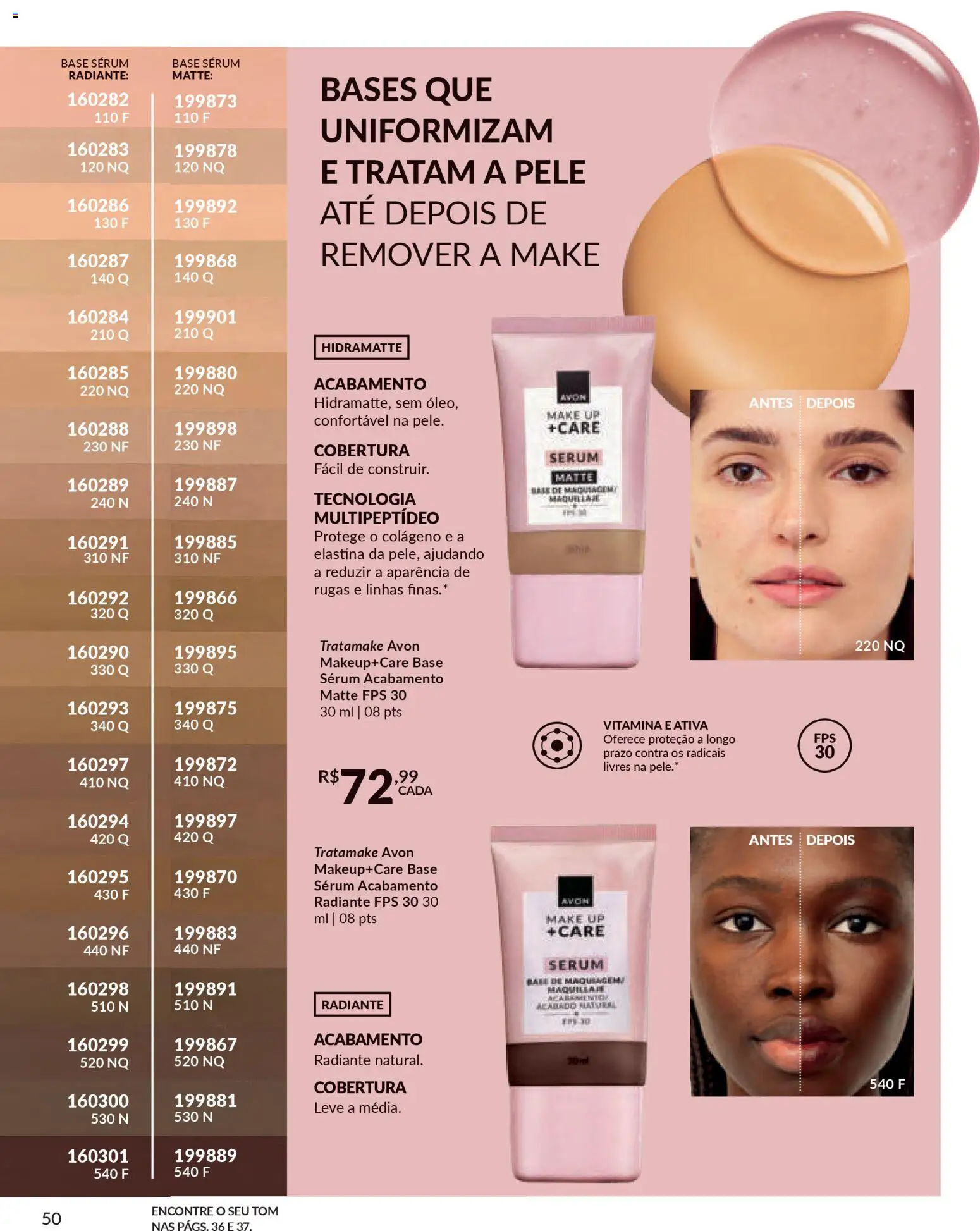 Avon Folheto - válido de 06.01.2026 | Página: 50 | Produtos: Colágeno, Base, Sérum