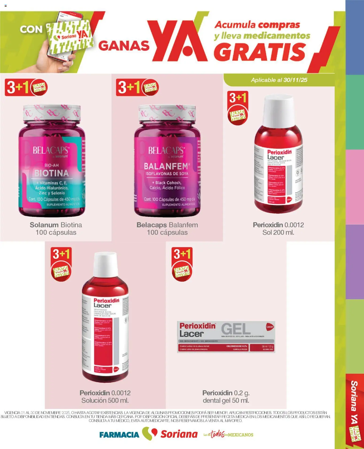 Nuevas ofertas de Soriana válidas en toda la República Mexicana desde el 01.11.2025. ¡Encuentra las mejores ofertas en Soriana - Folleto Farmacia Soriana Noviembre Mercado Nacional! | Página: 17 | Productos: Vitaminas