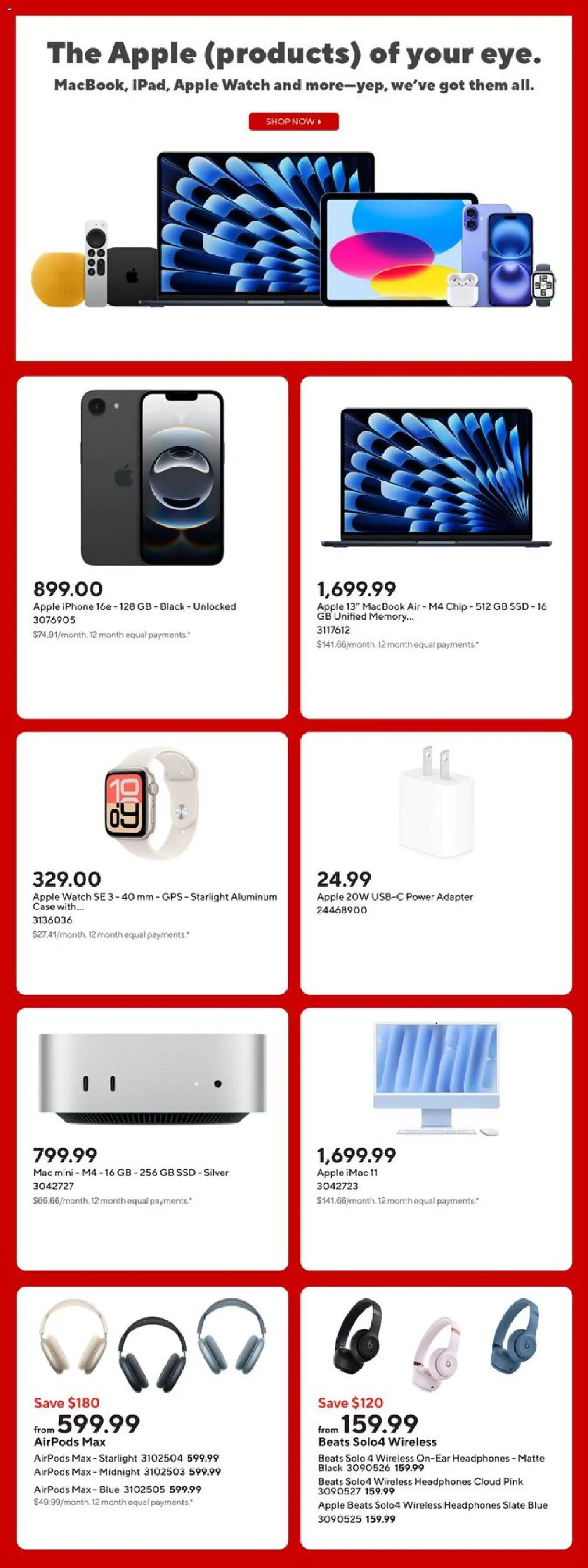 Staples flyer valid from 05.12.2025 | Page: 7 | Products: Watch, Headphones, Case, Adapter