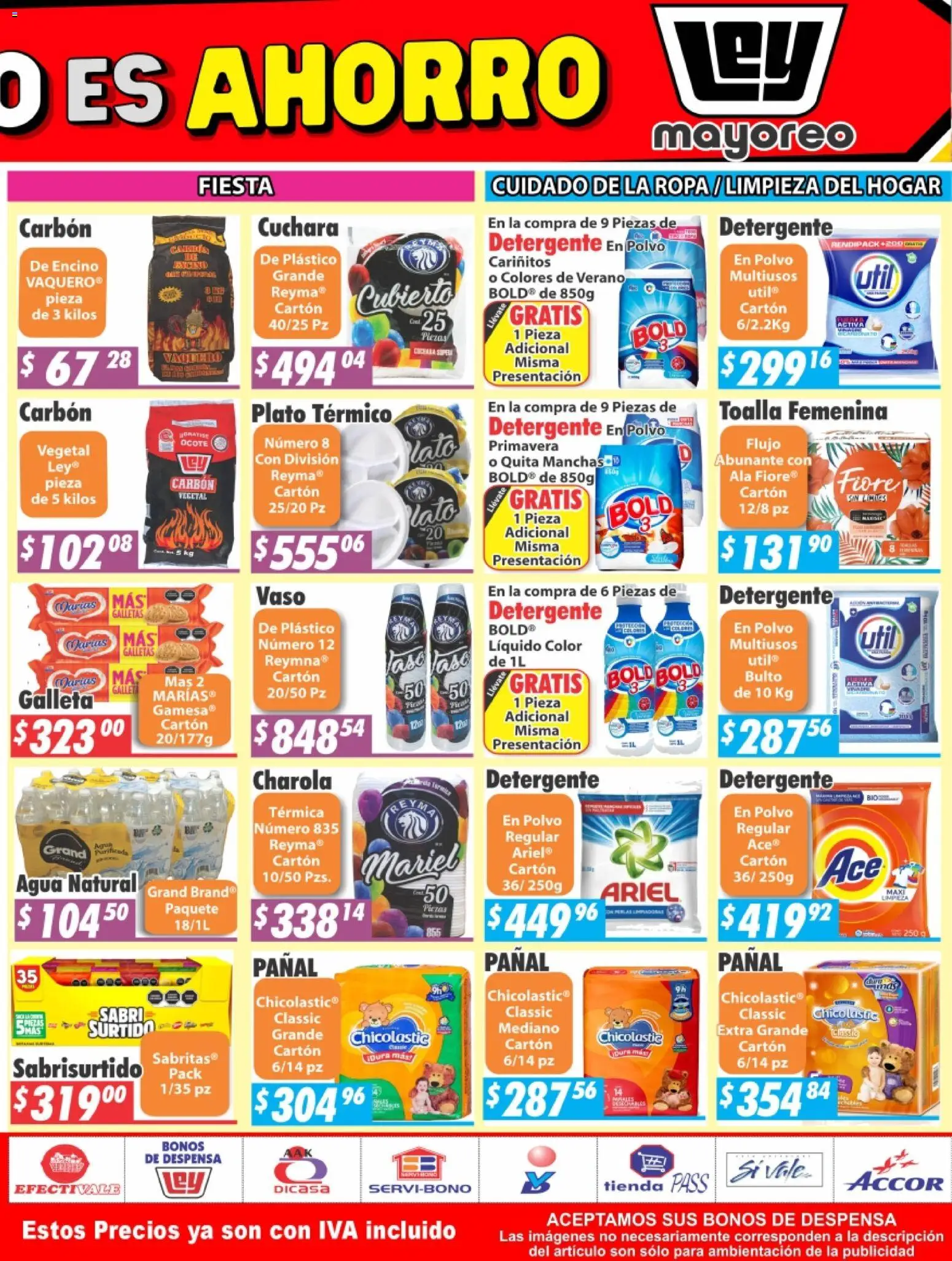Nuevas ofertas de Casa Ley válidas en toda la República Mexicana desde el 13.04.2026. ¡Encuentra las mejores ofertas en Casa Ley folleto! | Página: 6 | Productos: Detergente, Galletas, Toalla, Ropa