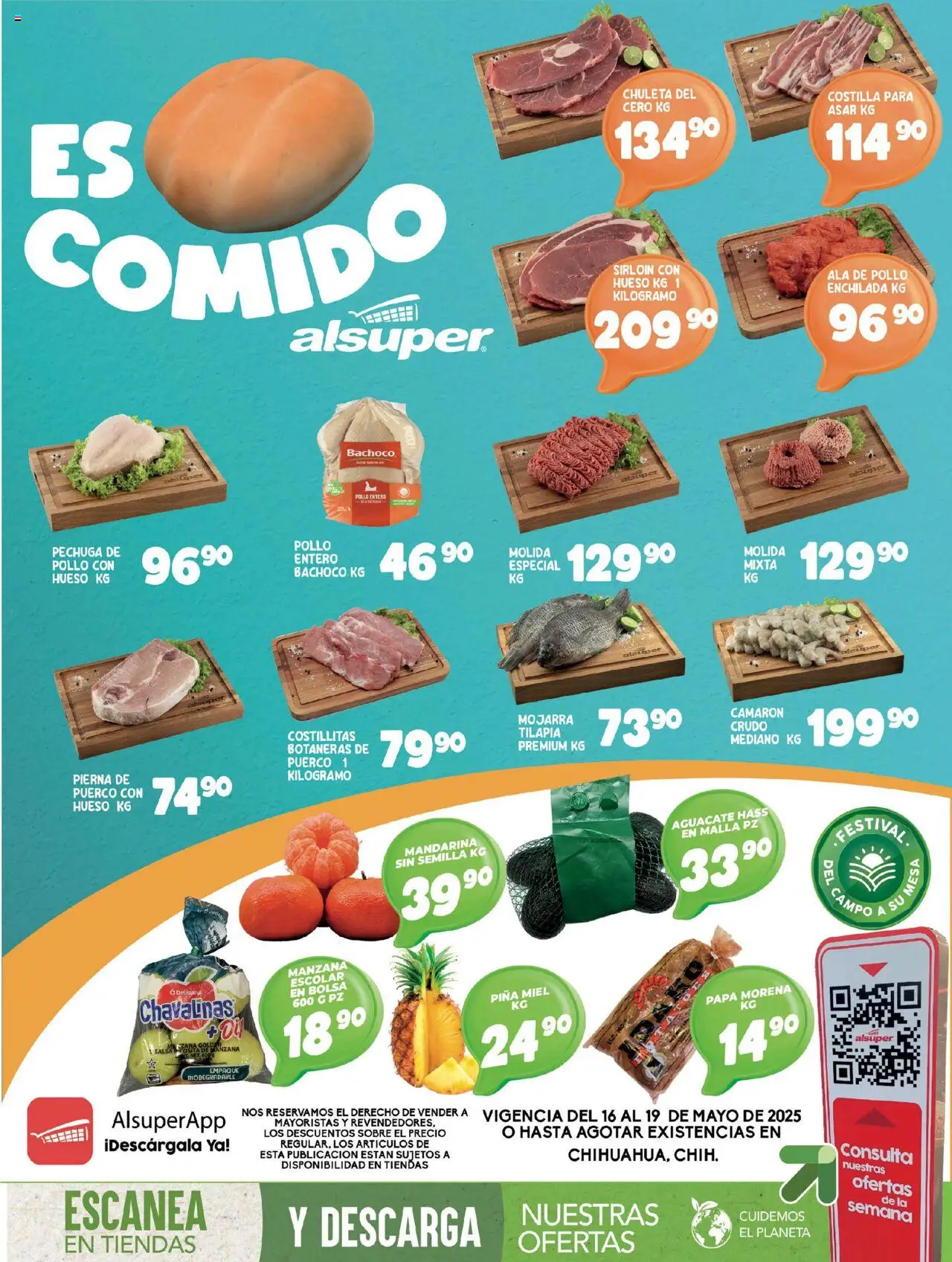 Nuevas ofertas de Alsuper válidas en toda la República Mexicana desde el 16.05.2025. ¡Encuentra las mejores ofertas en Alsuper folleto! | Página: 1 | Productos: Papa, Bolsa, Aguacate, Sobre