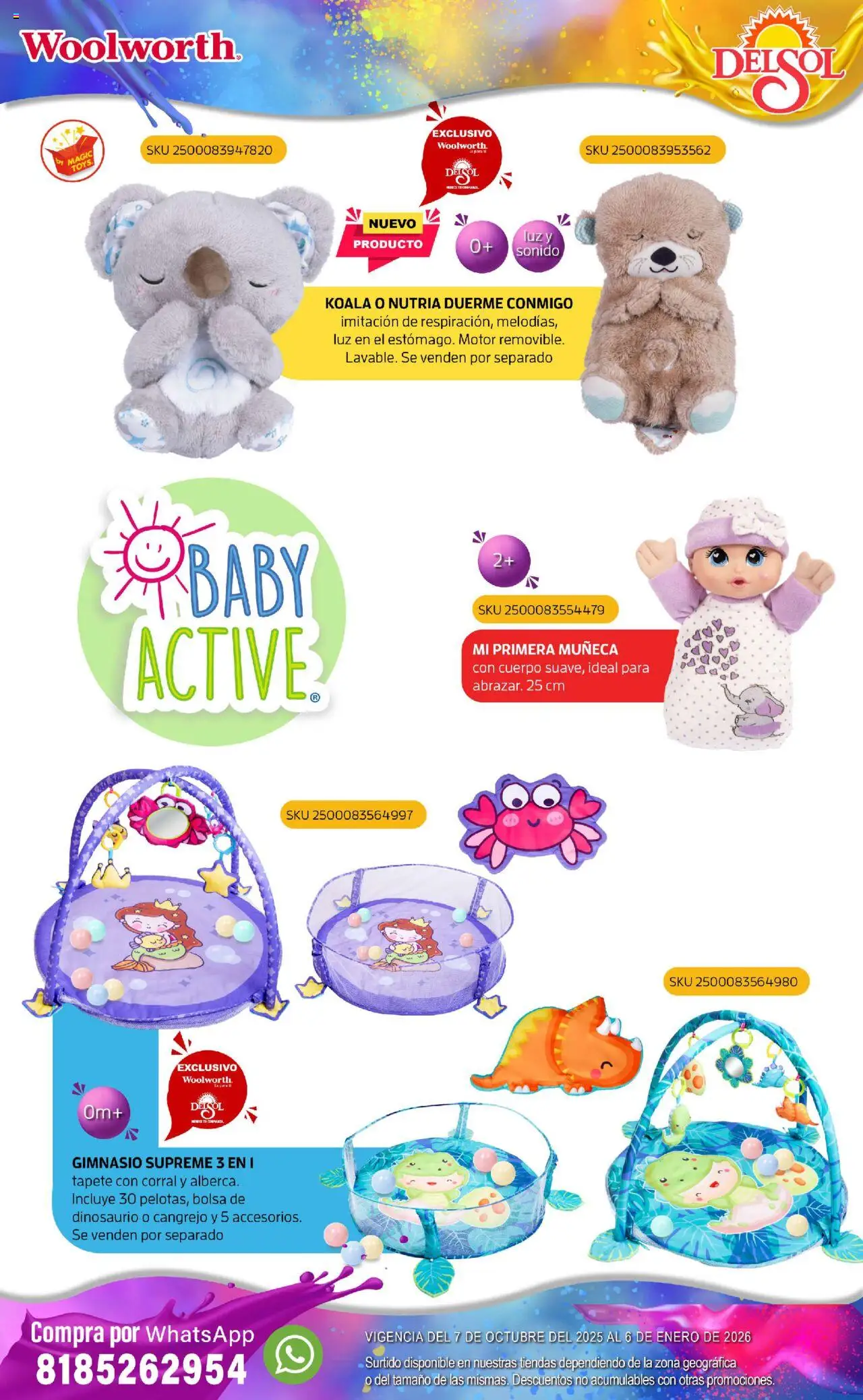 Nuevas ofertas de Del Sol y Woolworth válidas en toda la República Mexicana desde el 07.10.2025. ¡Encuentra las mejores ofertas en Del Sol y Woolworth - Catálogo Castillo Del Juguete! | Página: 8 | Productos: Bolsa, Tapete