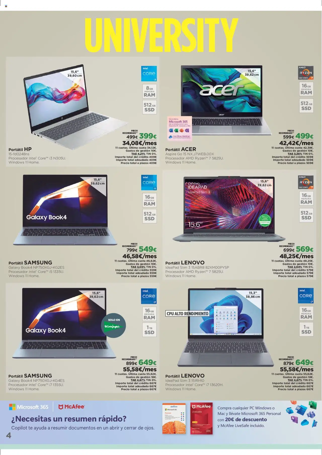Nuevas ofertas de El Corte Inglés válidas en toda la República Mexicana desde el 08.09.2025. ¡Encuentra las mejores ofertas en El Corte Inglés - Catálogo University! | Página: 4 | Productos: Té
