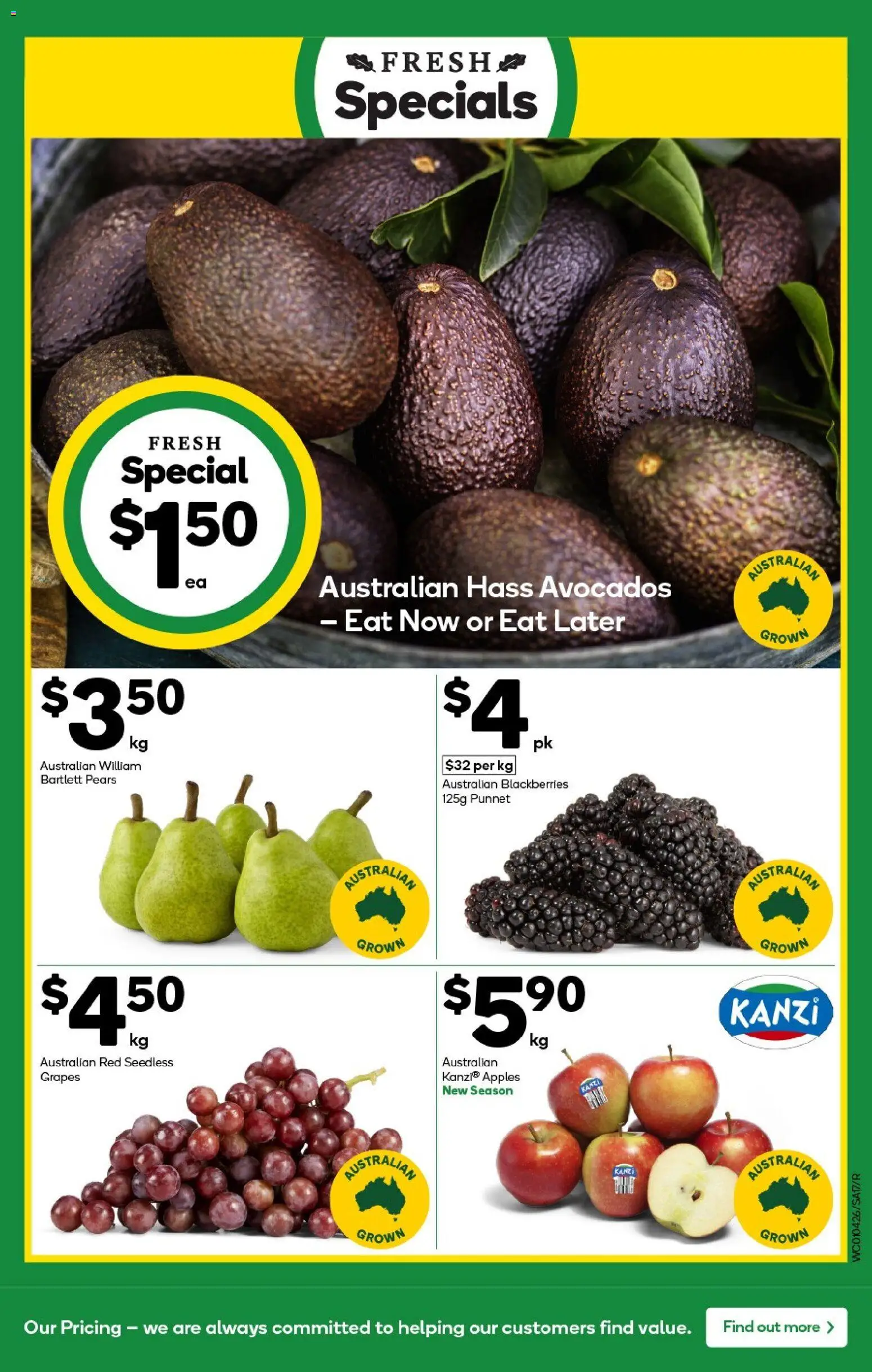 Woolworths catalogue - valid from 01.04.2026 | Page: 17 | Products: Apples, Grapes