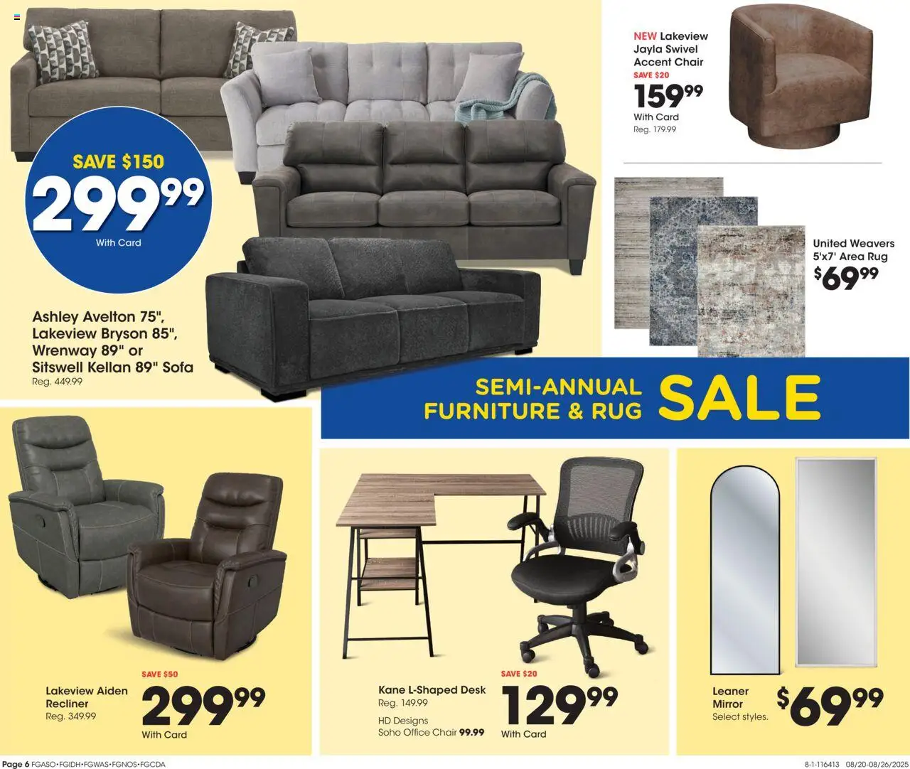 Fred Meyer Home & Apparel - valid from 20.08.2025 | Page: 8 | Products: Sofa, Swivel, Accent Chair, Recliner