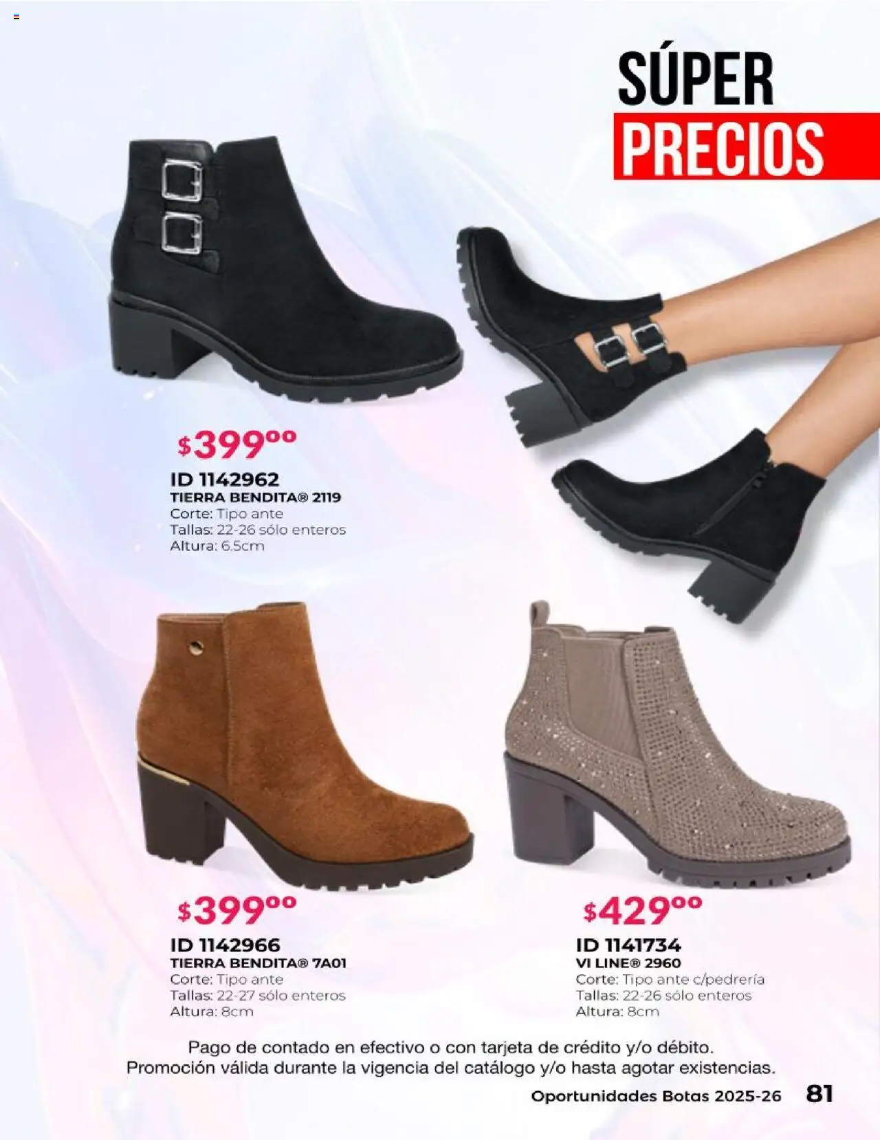 Nuevas ofertas de Price Shoes válidas en toda la República Mexicana desde el 25.06.2025. ¡Encuentra las mejores ofertas en Price Shoes catálogo Oportunidades Botas! | Página: 81 | Productos: Botas