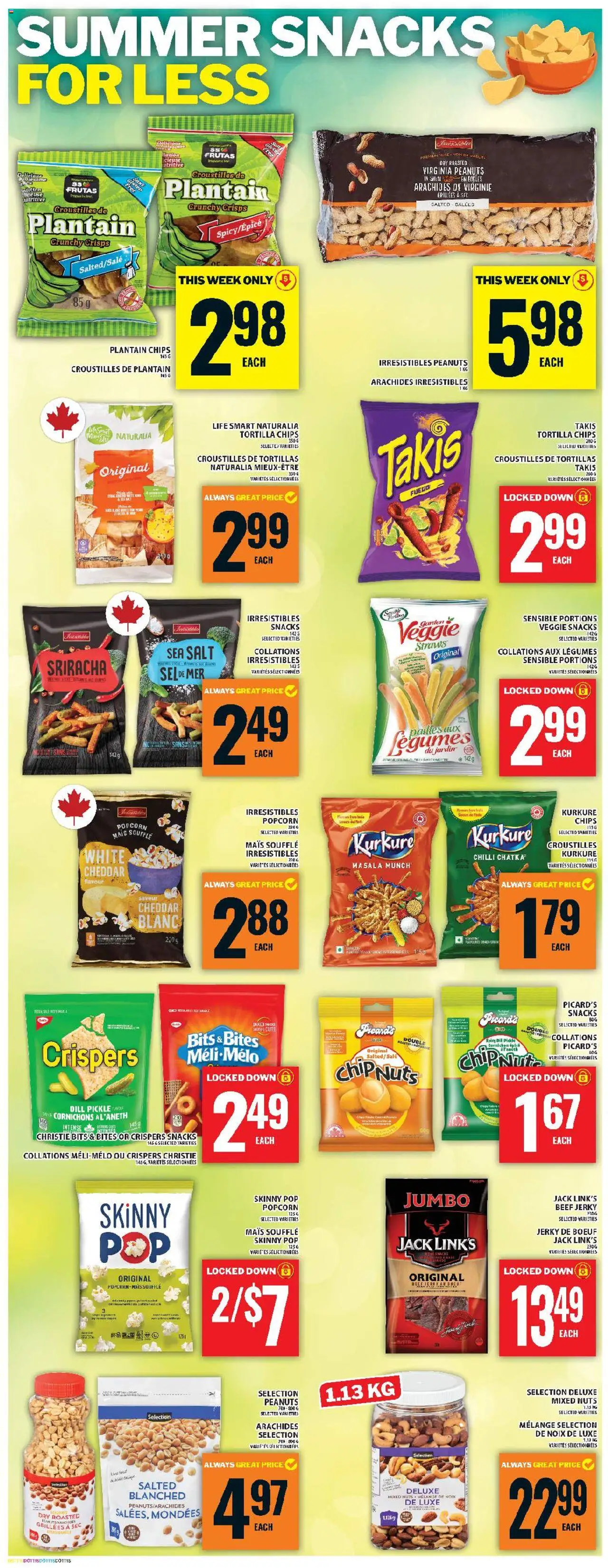Food Basics flyer valid from 31.07.2025 | Page: 17 | Products: Beef, Chips, Nuts