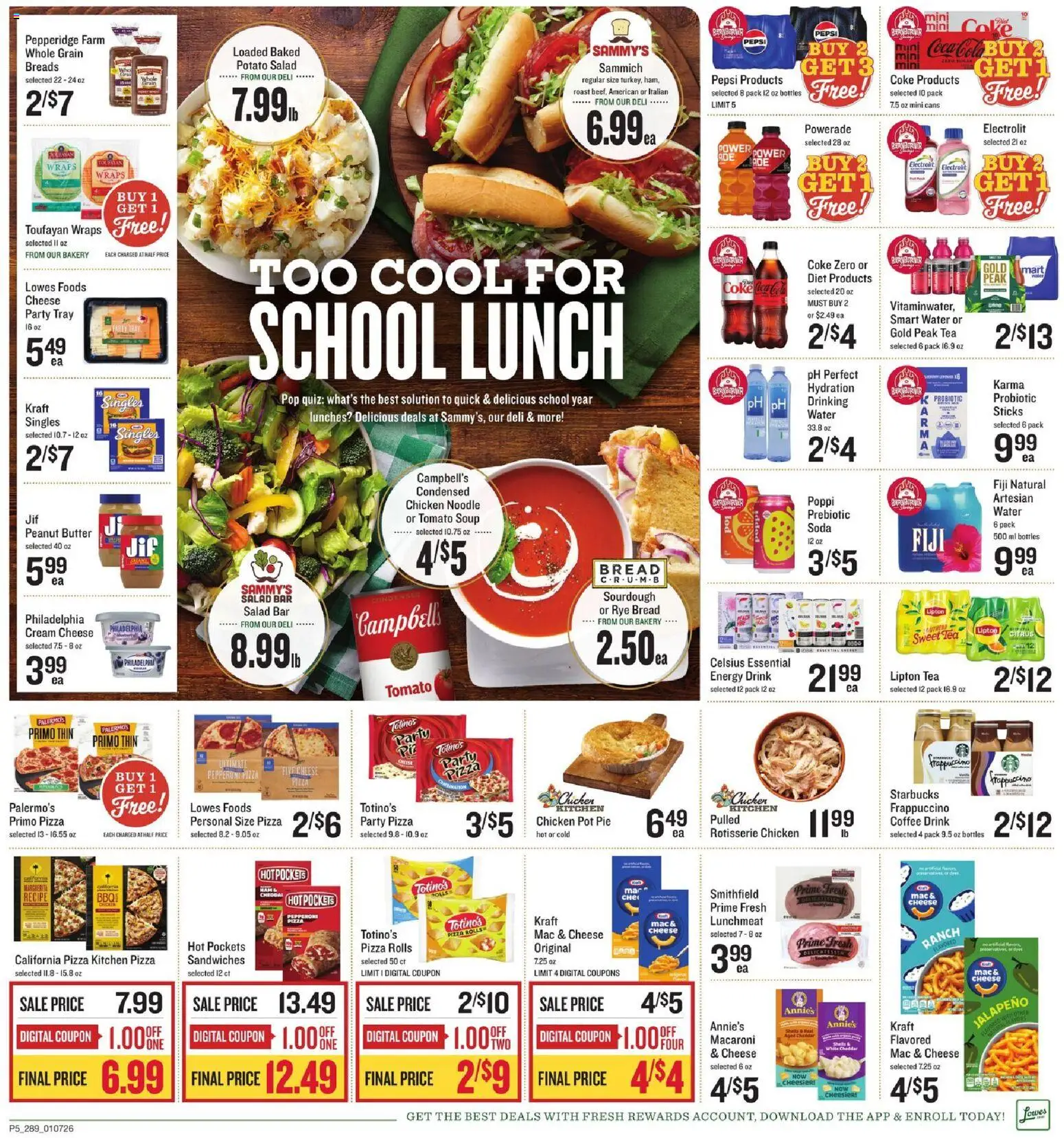 Lowes Foods Weekly Ad - GA - valid from 07.01.2026 | Page: 8 | Products: Bakery, Coffee, Tea, Salad