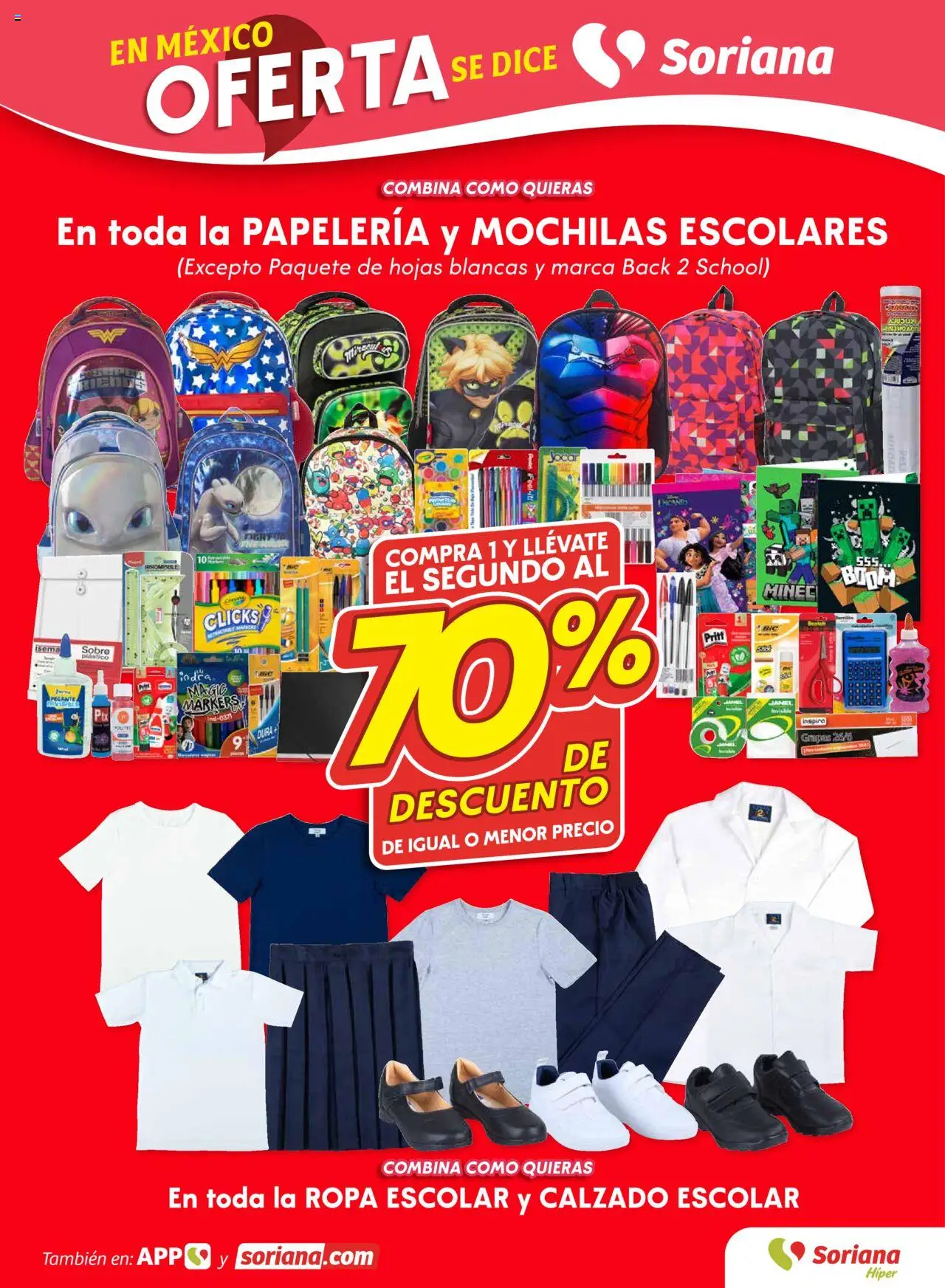 Nuevas ofertas de Soriana válidas en toda la República Mexicana desde el 14.08.2025. ¡Encuentra las mejores ofertas en Soriana folleto! | Página: 9 | Productos: Ropa, Sobre