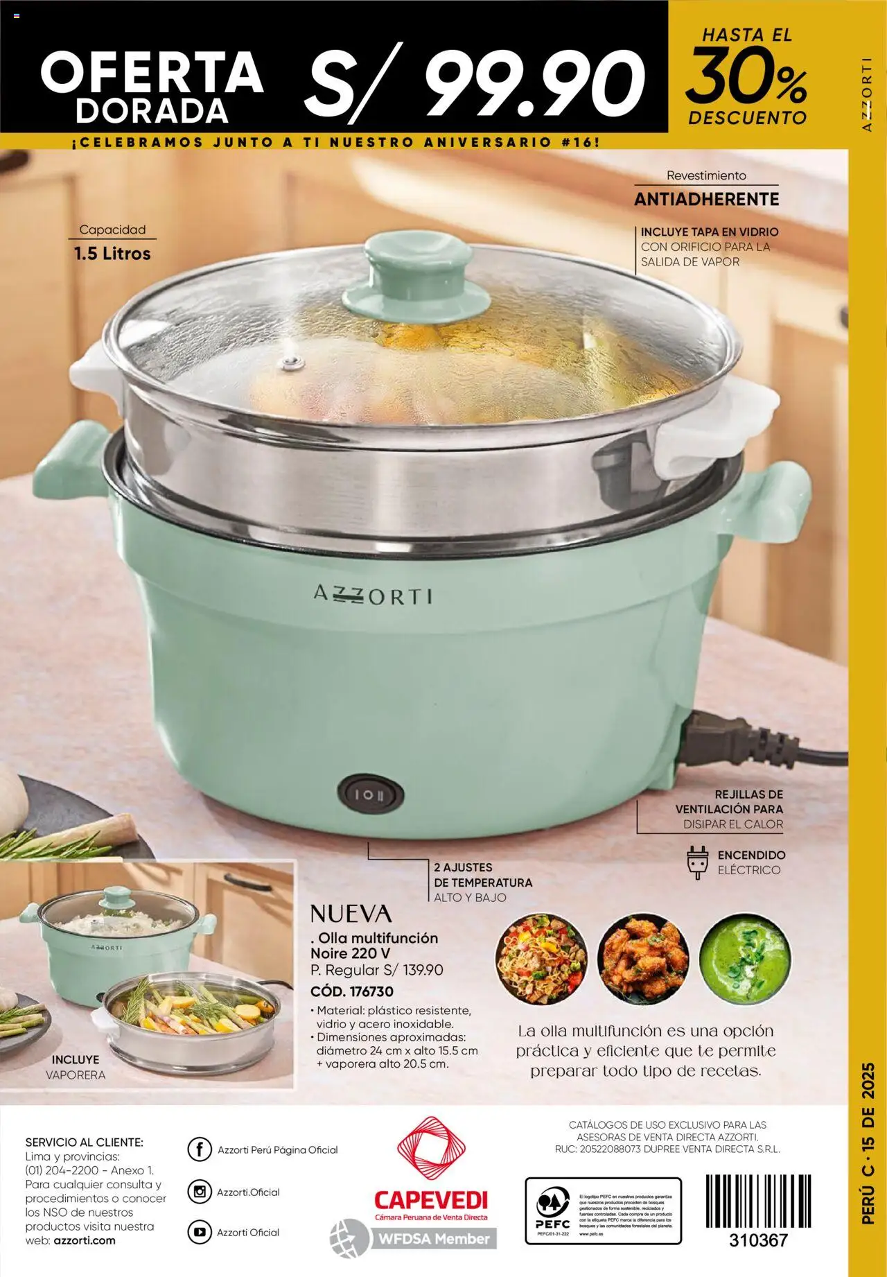 Catálogo Azzorti válido desde 15.09.2025 | Página: 260 | Productos: Té, Cámara