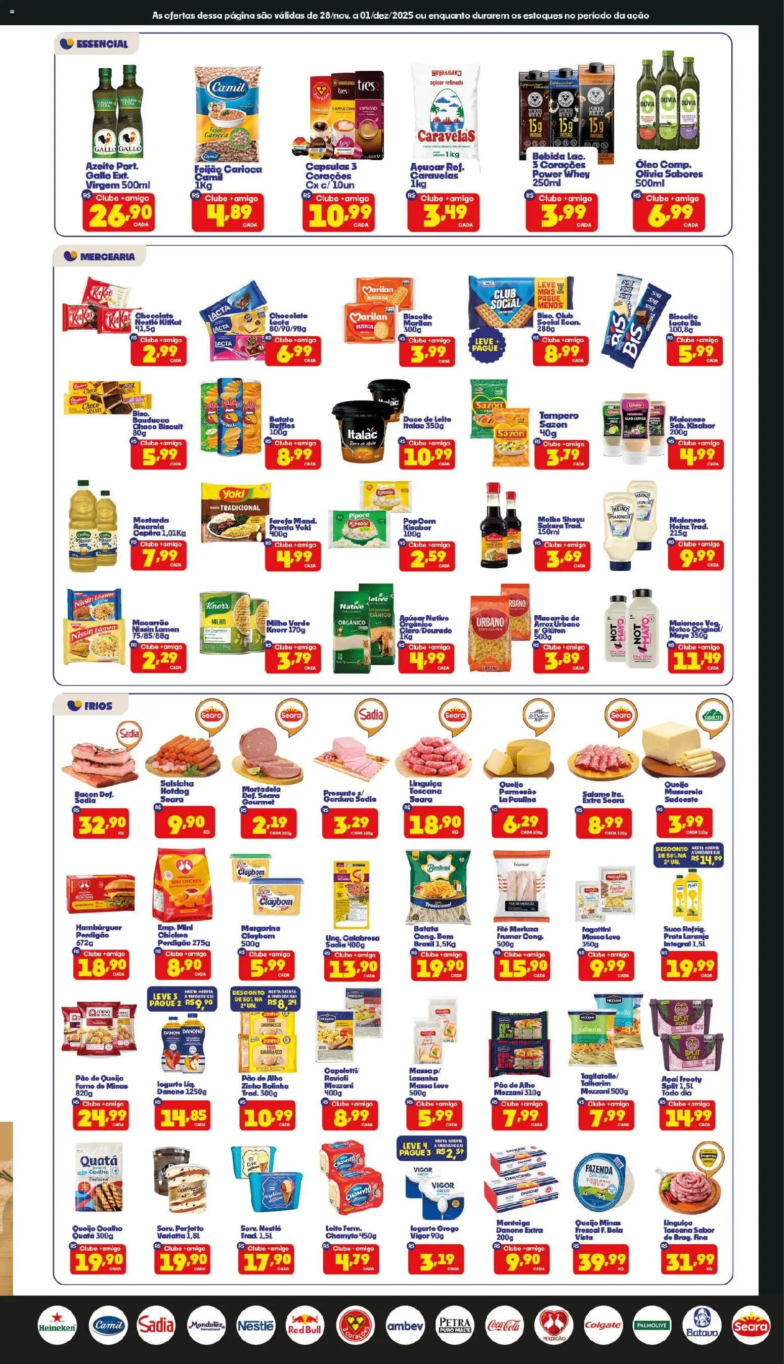 Boa Supermercados Folheto - válido de 28.11.2025 | Página: 3 | Produtos: Salsicha, Cola, Bebida, Knorr
