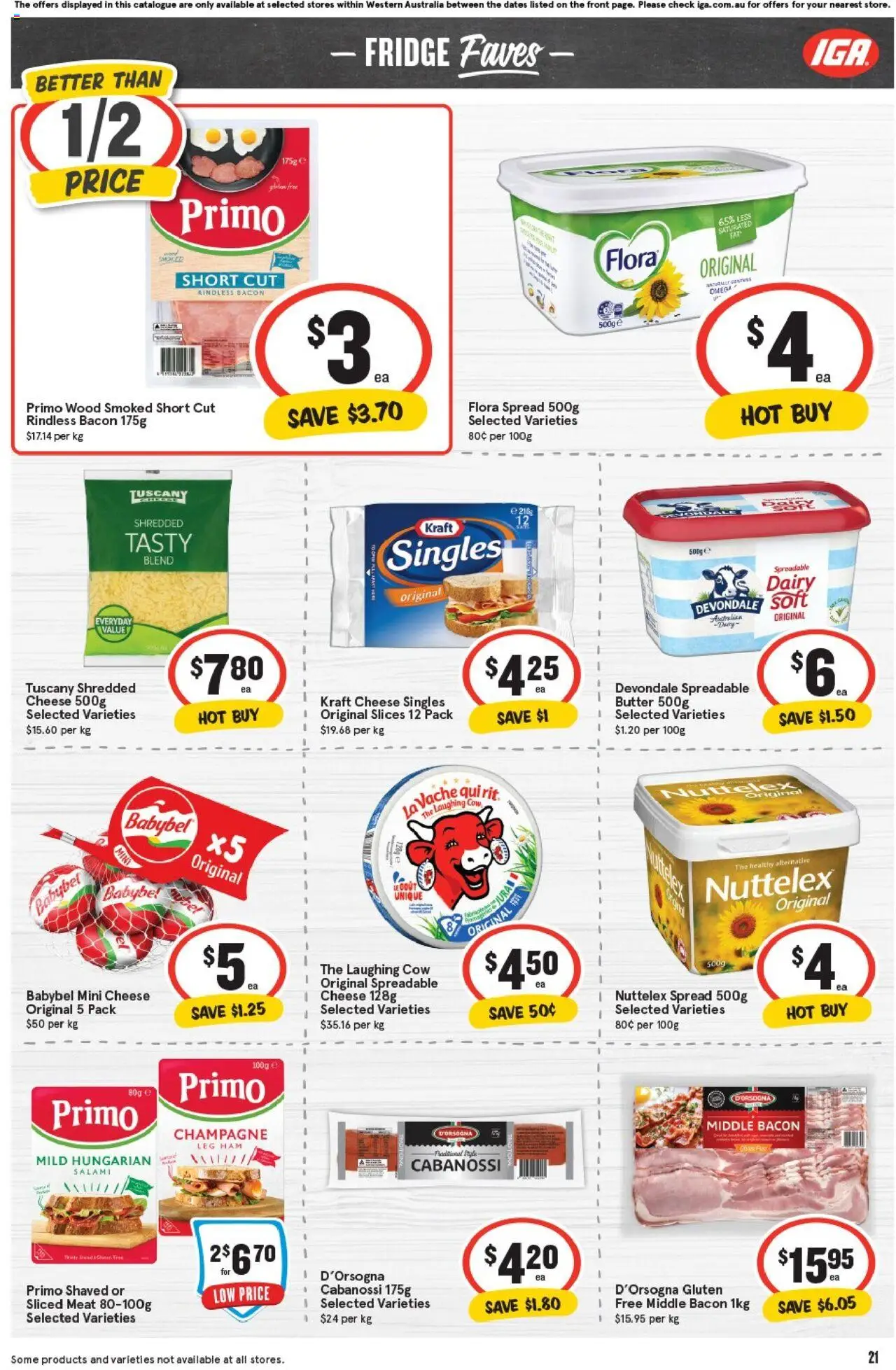 IGA catalogue - valid from 08.10.2025 | Page: 24 | Products: Butter, Meat, Wood, Fridge