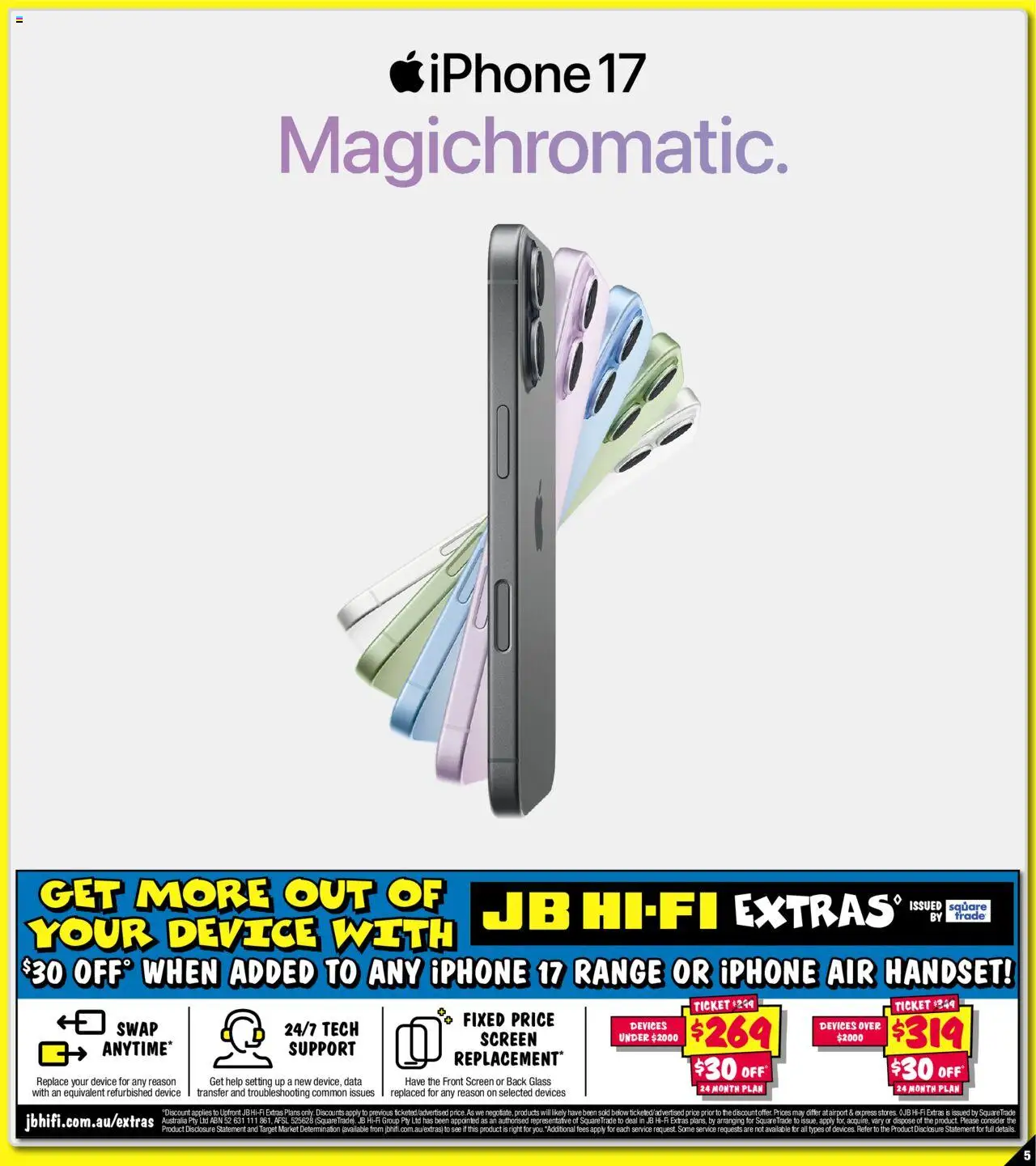 JB Hi-Fi catalogue - valid from 19.09.2025 | Page: 5 | Products: Device, Iphone, Screen