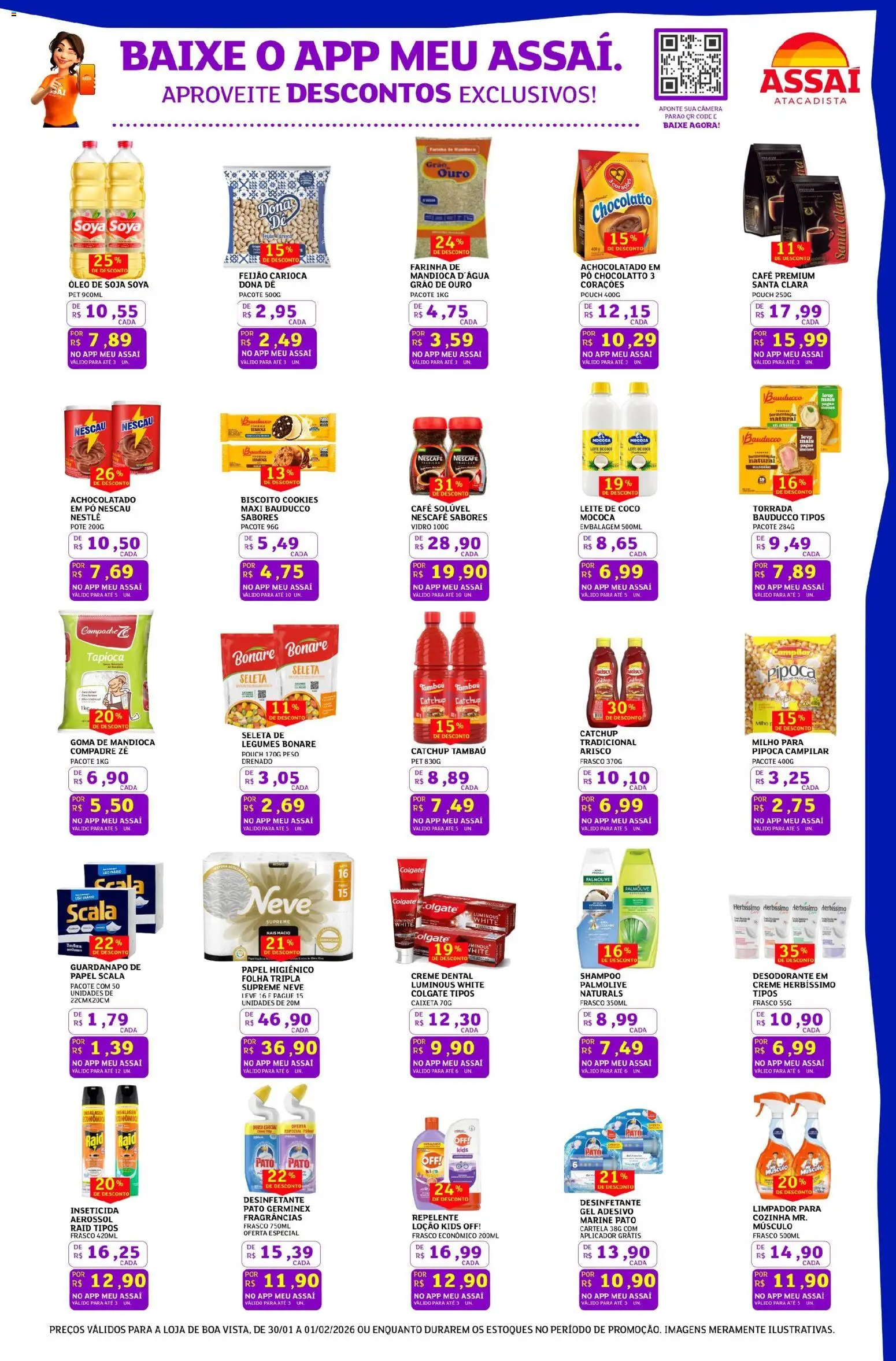 Assaí Atacadista Folheto - válido de 30.01.2026 | Página: 3 | Produtos: Pó, Desodorante, Creme, Repelente