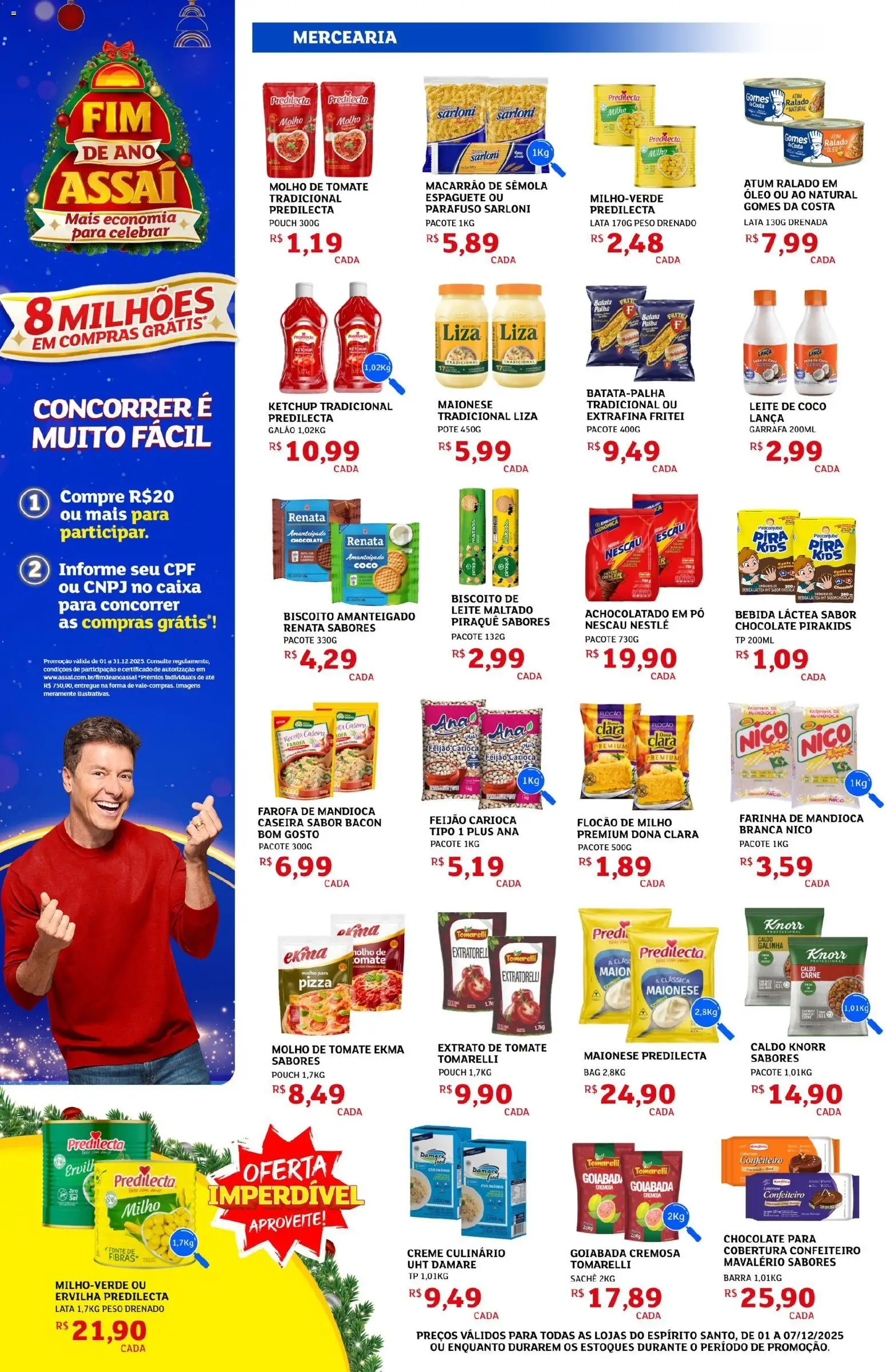Assaí Atacadista Folheto - válido de 01.12.2025 | Página: 2 | Produtos: Ervilha, Molho de tomate, Ketchup, Batata