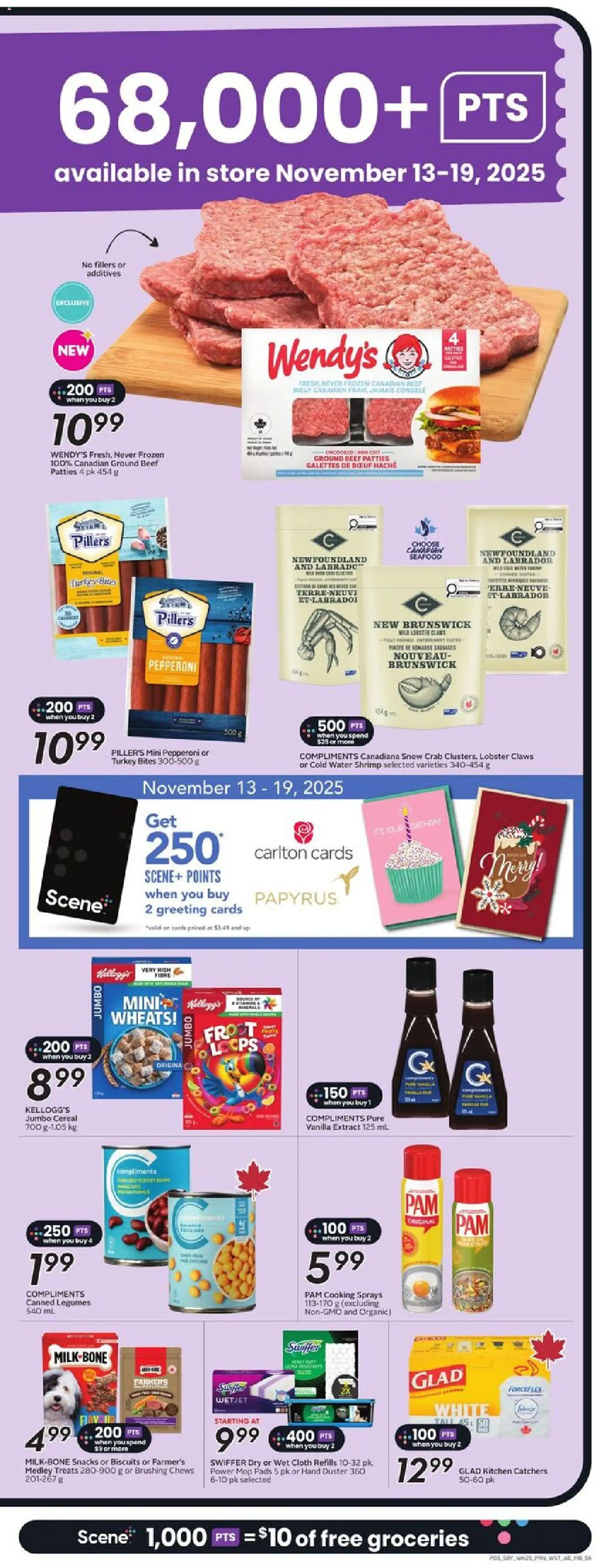 Safeway flyer valid from 13.11.2025 | Page: 6 | Products: Beef, Turkey