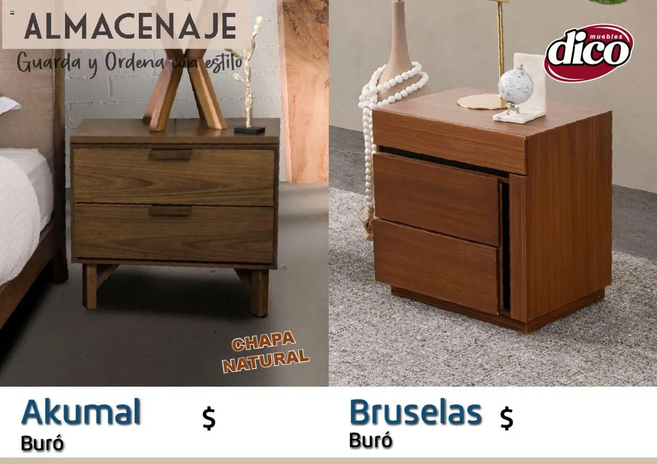 Nuevas ofertas de Muebles Dico válidas en toda la República Mexicana desde el 12.02.2025. ¡Encuentra las mejores ofertas en Muebles Dico catálogo Almacenaje! | Página: 15 | Productos: Chapa, Buró