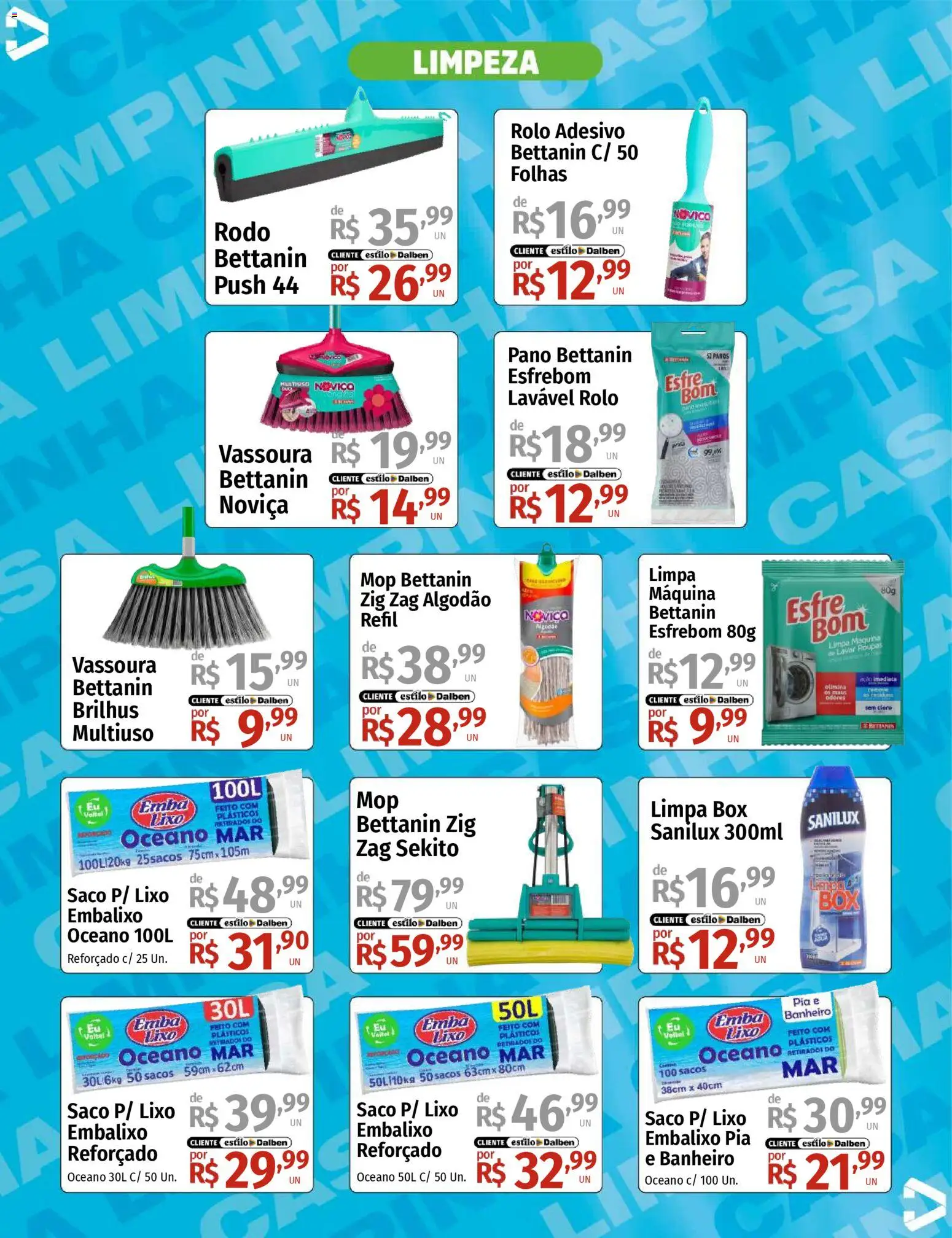 Supermercado Dalben Folheto - válido de 15.12.2025 | Página: 5 | Produtos: Mop, Rolo, Algodão, Vassoura