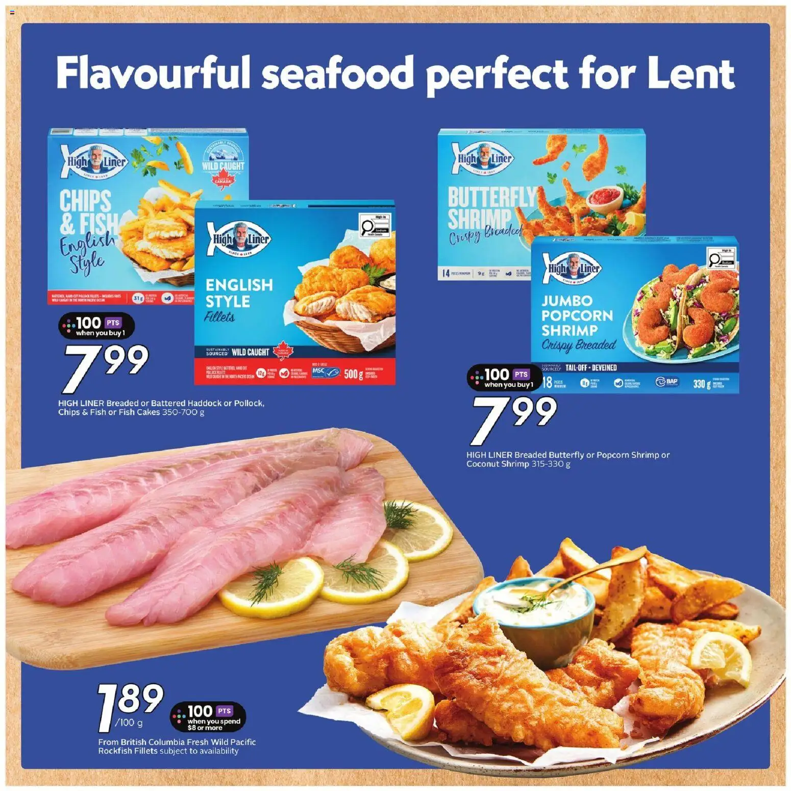Sobeys flyer valid from 19.02.2026 | Page: 20 | Products: Fish, Chips