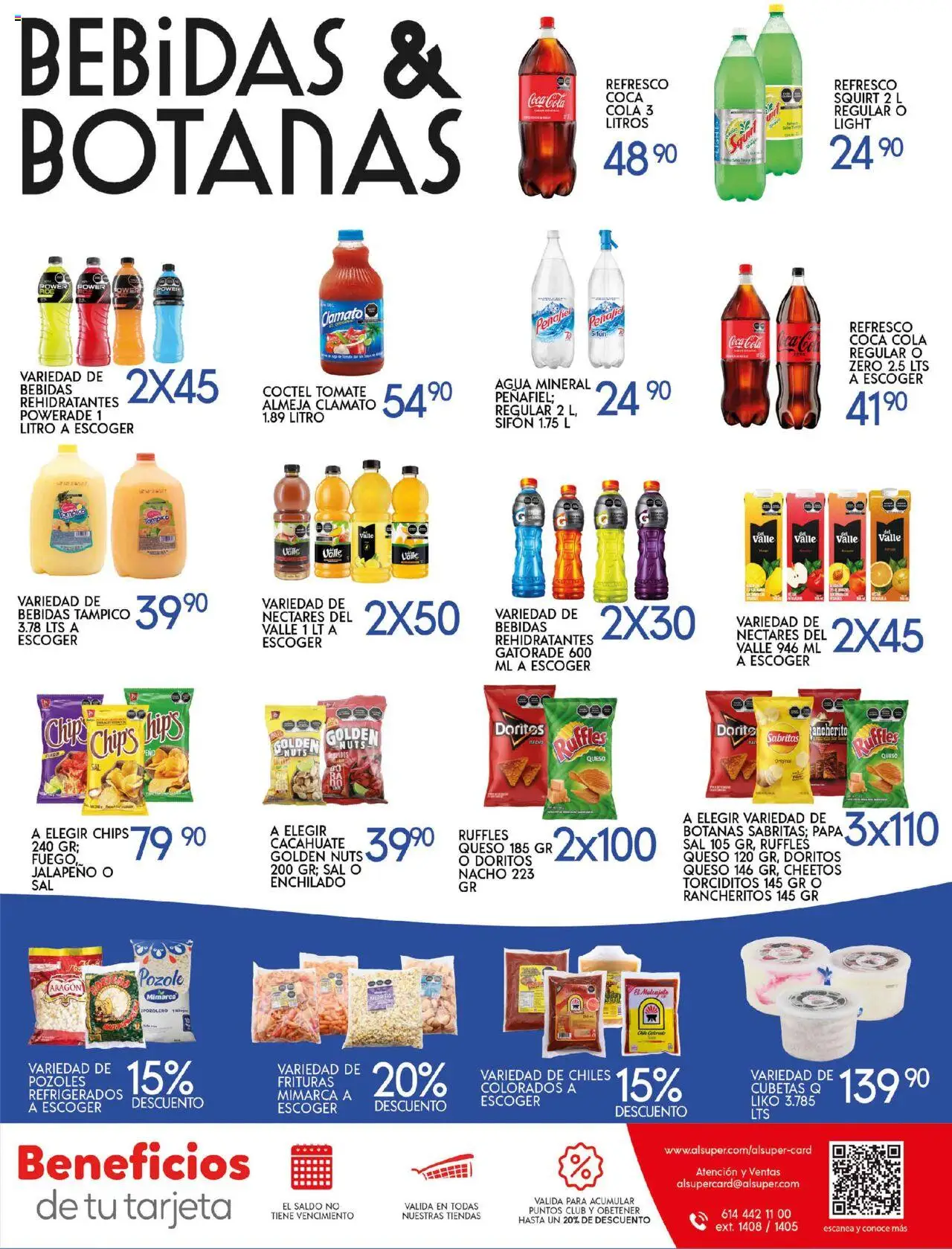Nuevas ofertas de Alsuper válidas en toda la República Mexicana desde el 26.09.2025. ¡Encuentra las mejores ofertas en Alsuper - Folleto Chihuahua Capital! | Página: 7 | Productos: Papa, Cacahuate, Agua, Queso
