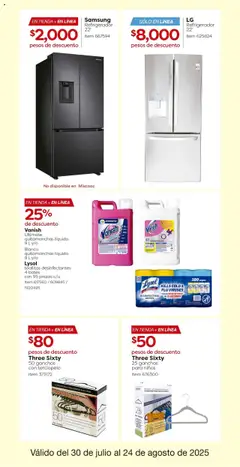 Nuevas ofertas de Costco válidas en toda la República Mexicana desde el 30.07.2025. ¡Encuentra las mejores ofertas en Costco - Catálogo! | Página: 9 | Productos: Quitamanchas, Refrigerador, Ropa