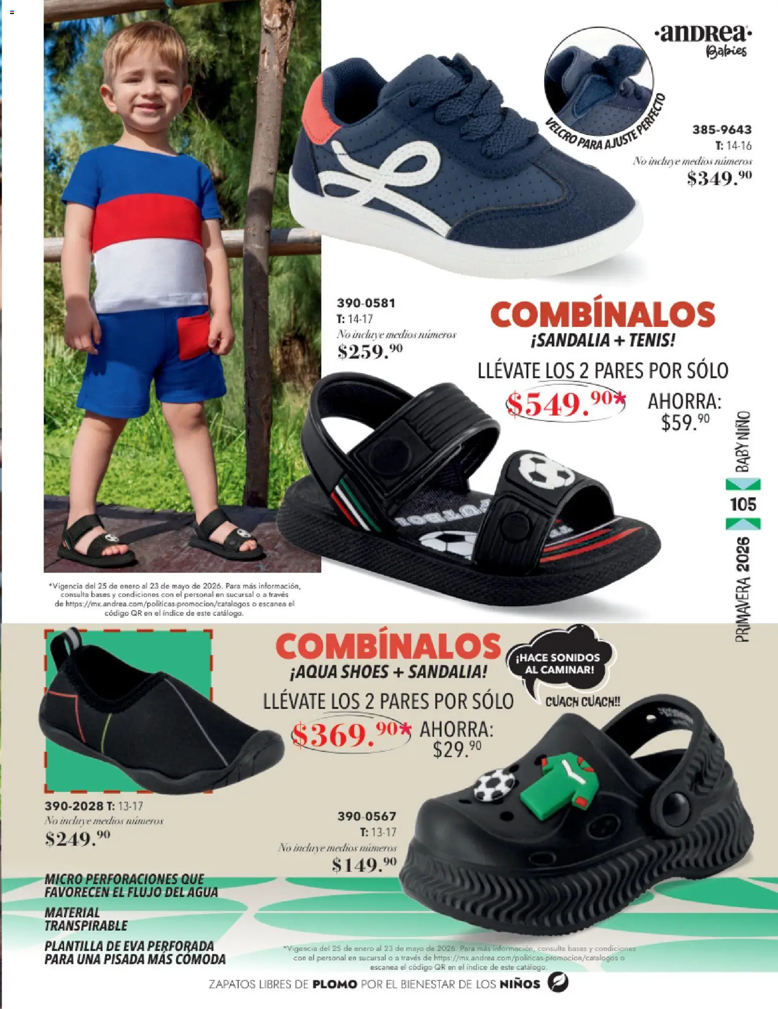 Nuevas ofertas de Andrea válidas en toda la República Mexicana desde el 25.01.2026. ¡Encuentra las mejores ofertas en Andrea catálogo Infantil Baby ! | Página: 29