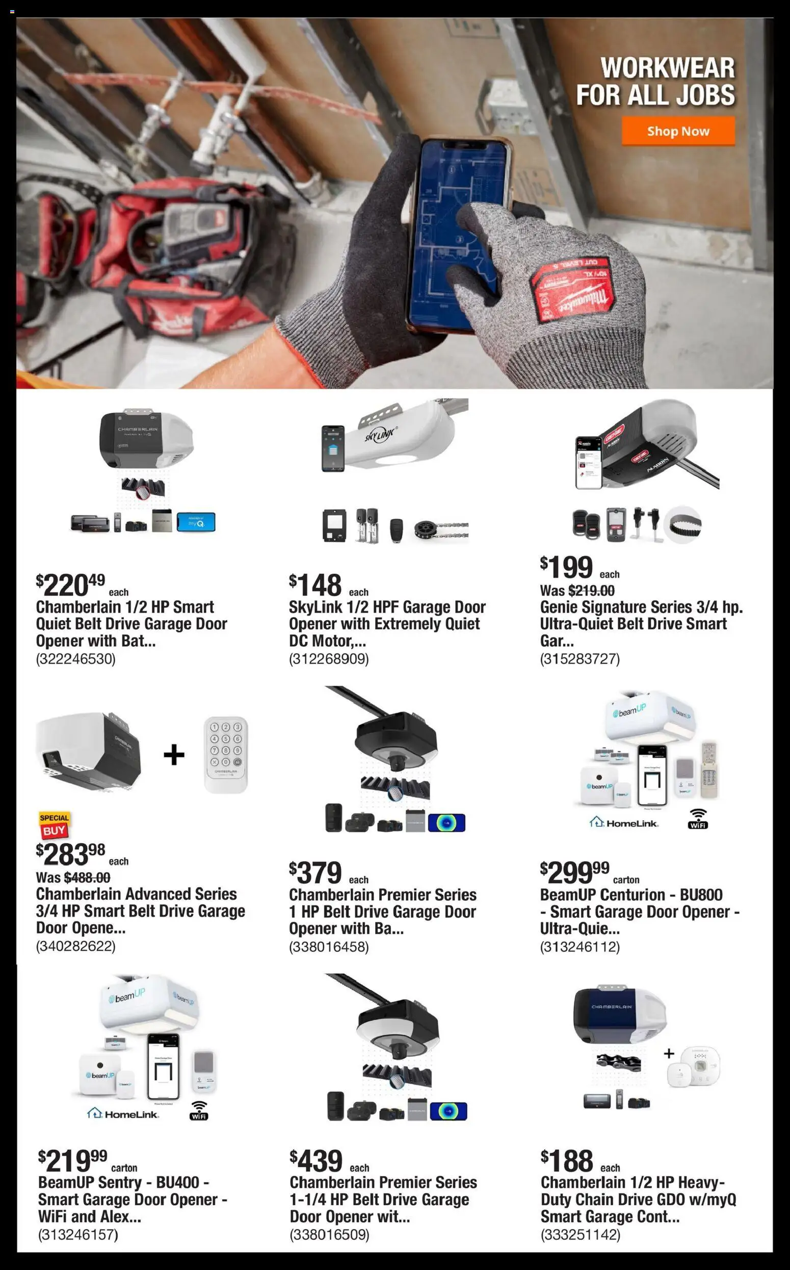 Home Depot Shop Pro Ad - PA - valid from 16.02.2026 | Page: 4 | Products: Workwear, Opener, Belt