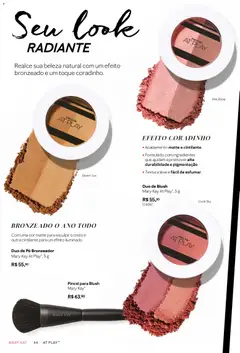 Mary Kay - Catálogo Março/Abril 2026 - Pré-Visualização do folheto da loja Mary Kay, válido de 01.03.2026 | Página: 44 | Produtos: Pó, Bronzeador, Blush, Pincel