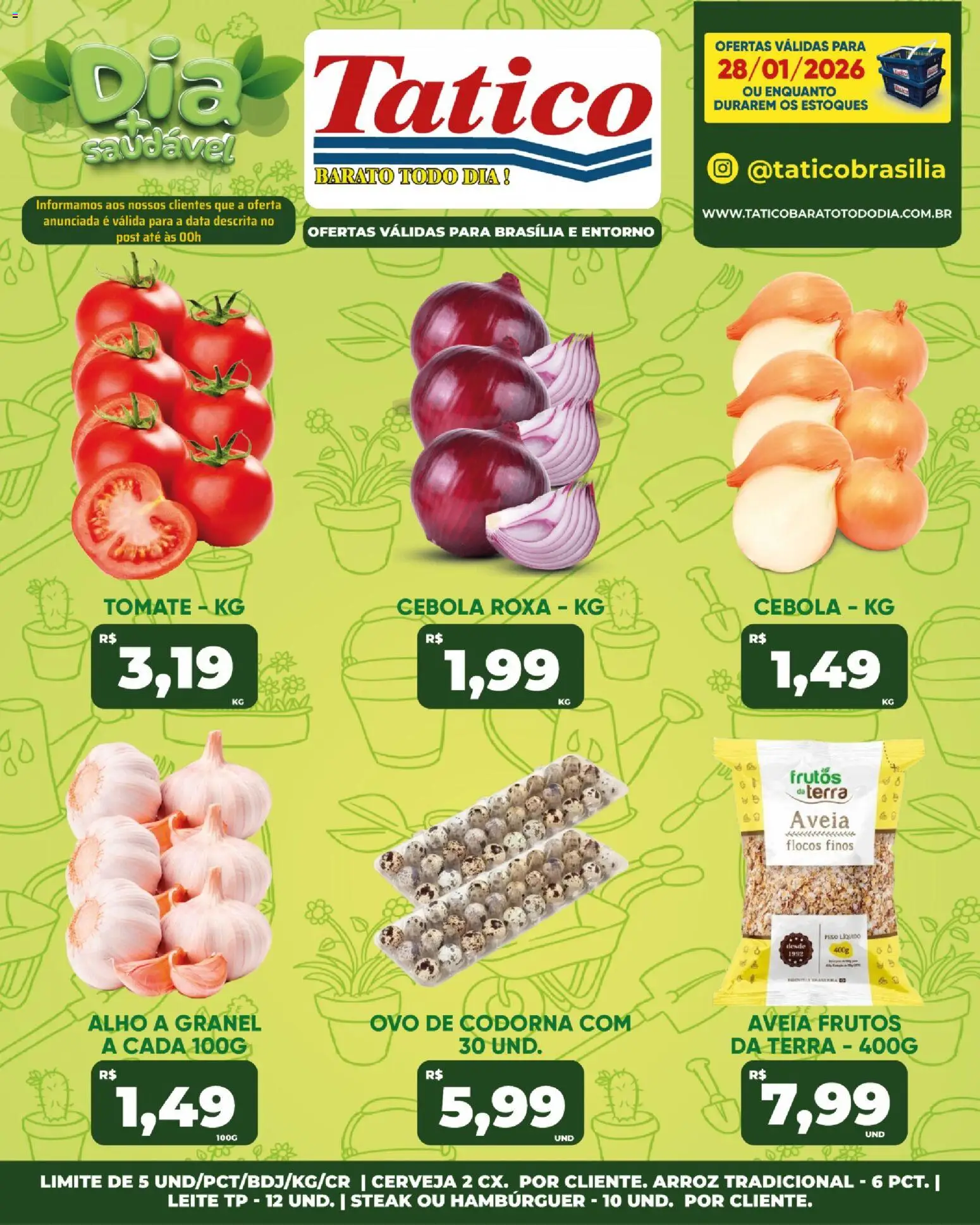 Tatico Folheto - válido de 28.01.2026 | Página: 17 | Produtos: Leite, Cerveja, Arroz, Hambúrguer