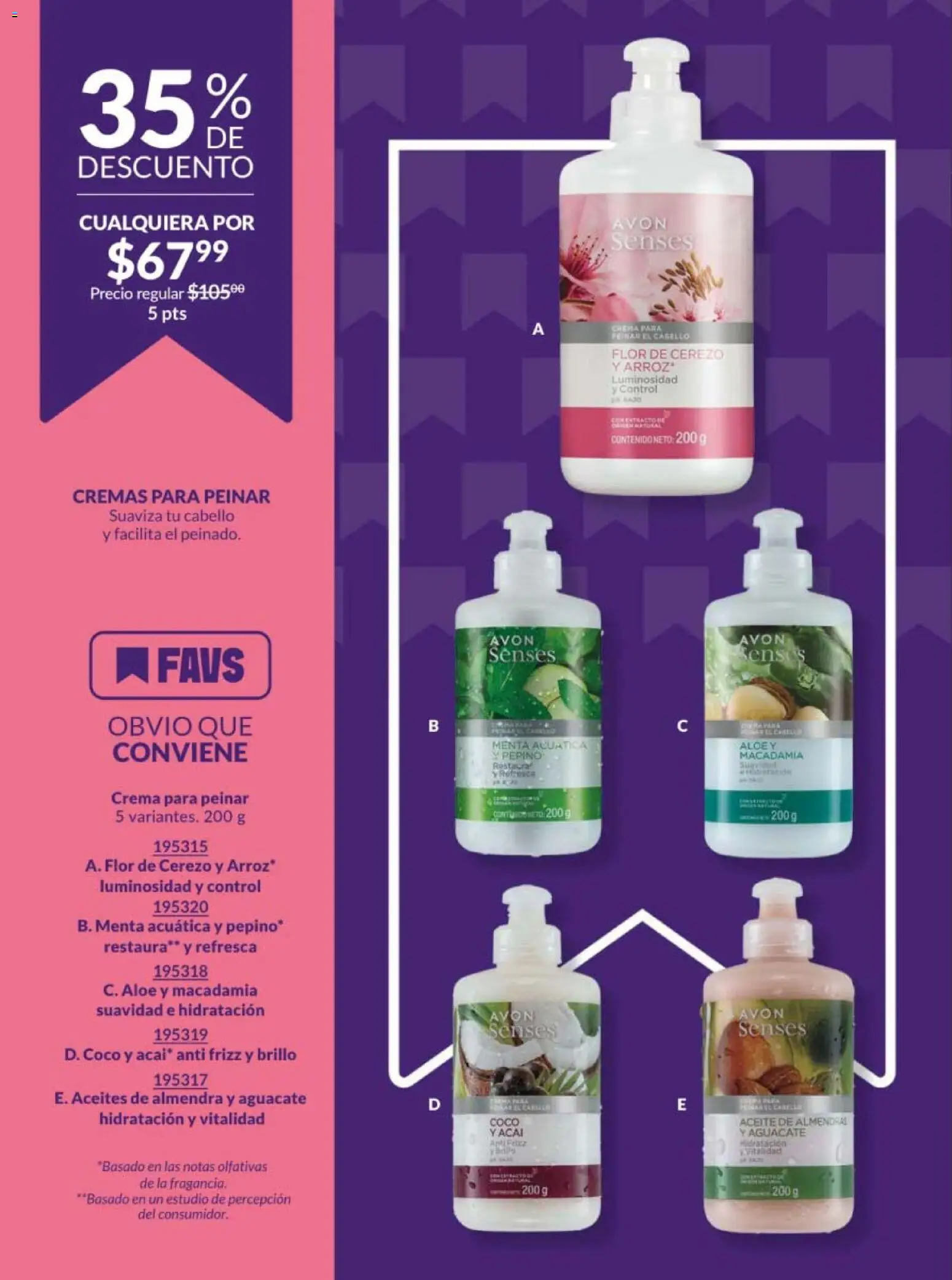 Nuevas ofertas de AVON válidas en toda la República Mexicana desde el 20.02.2026. ¡Encuentra las mejores ofertas en AVON campaña 4 2026! | Página: 182 | Productos: Almendras, Brillo, Arroz, Almendra