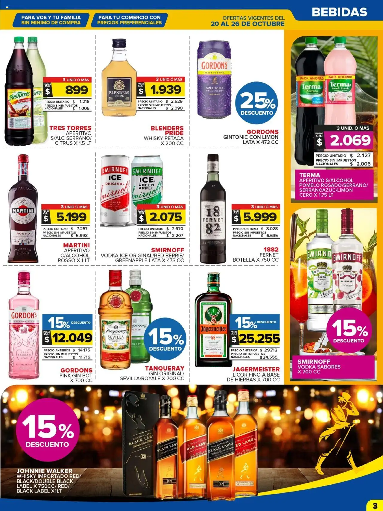 Carrefour Maxi catálogo - Chubut │ válido desde el 20.10.2025 | Página: 3 | Productos: Botella, Gin, Fernet, Limón