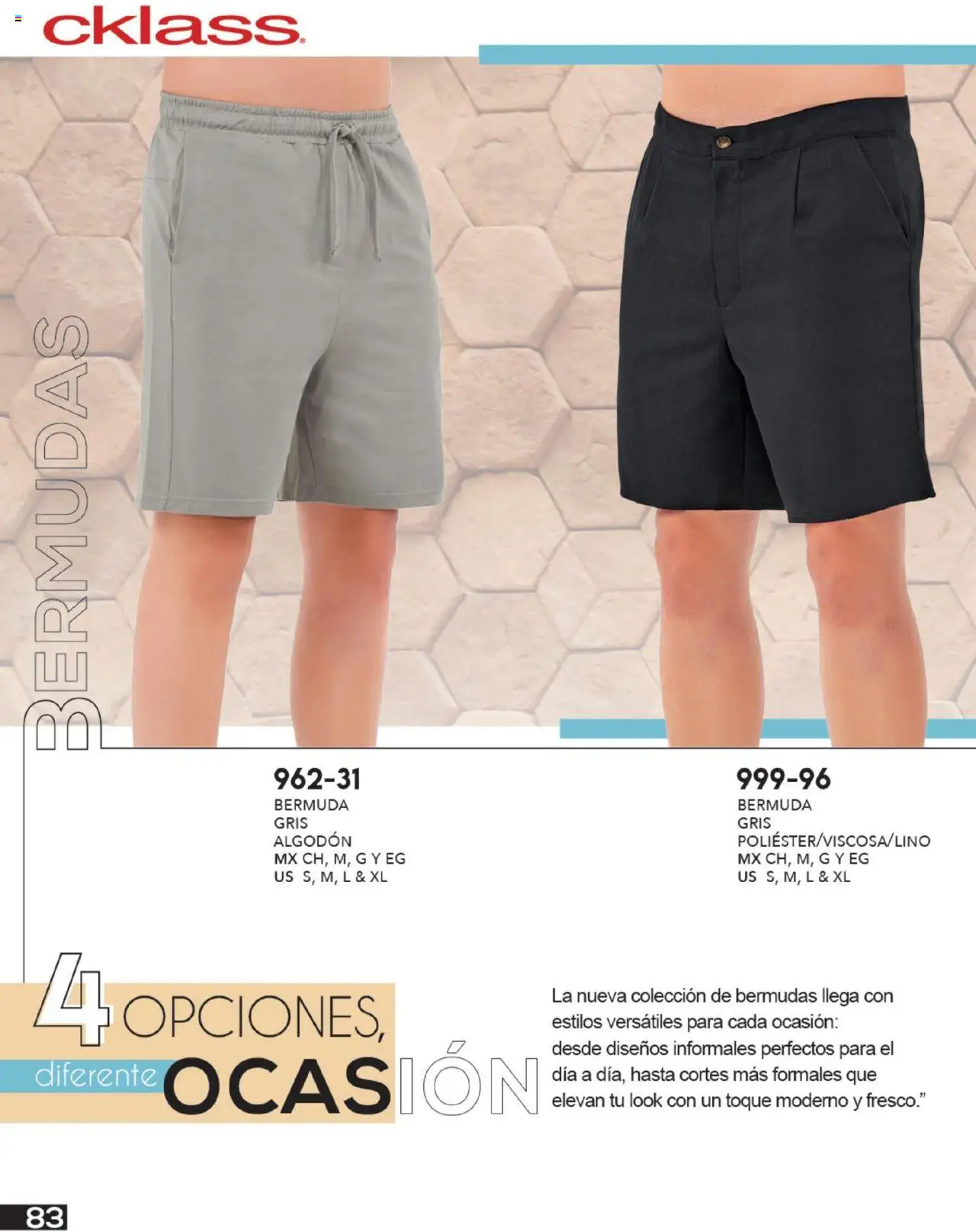 Nuevas ofertas de Cklass válidas en toda la República Mexicana desde el 14.07.2025. ¡Encuentra las mejores ofertas en Cklass catálogo Ropa Caballero! | Página: 84 | Productos: Bermudas, Algodón, Bermuda