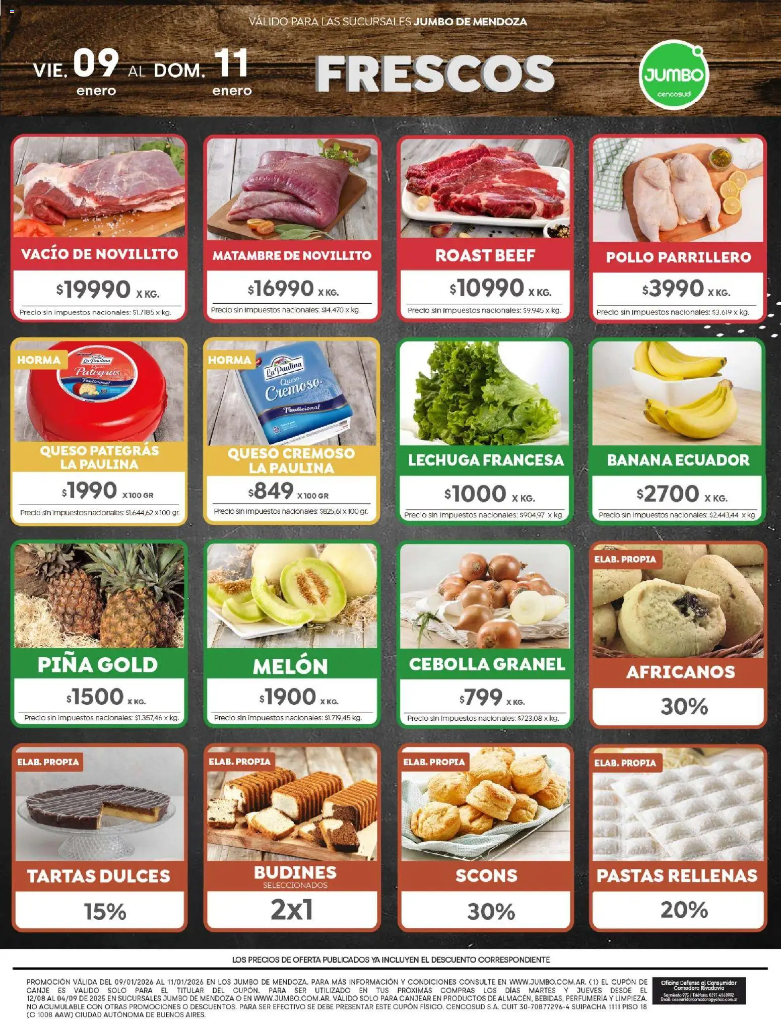 Jumbo - Ofertas | Mendoza │ válido desde el 09.01.2026 | Página: 7 | Productos: Teléfono, Cebolla, Banana, Lechuga