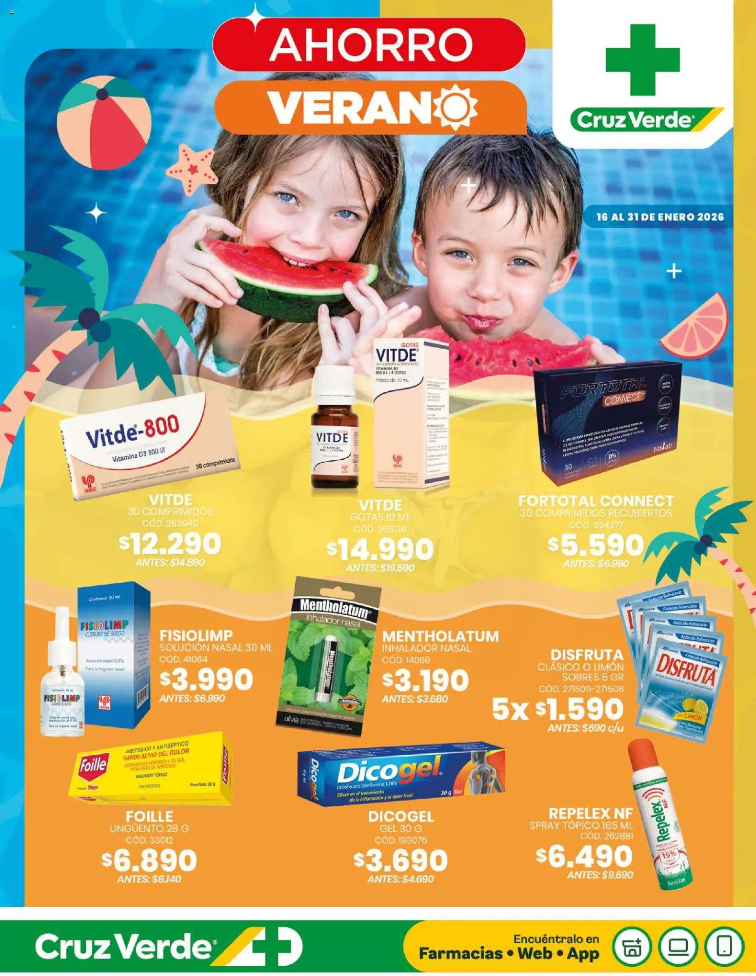 Cruz Verde - Flyer Ofertas Segunda Quincena │ válido desde el 01.01.2026 | Página: 1 | Productos: Limón, Peso