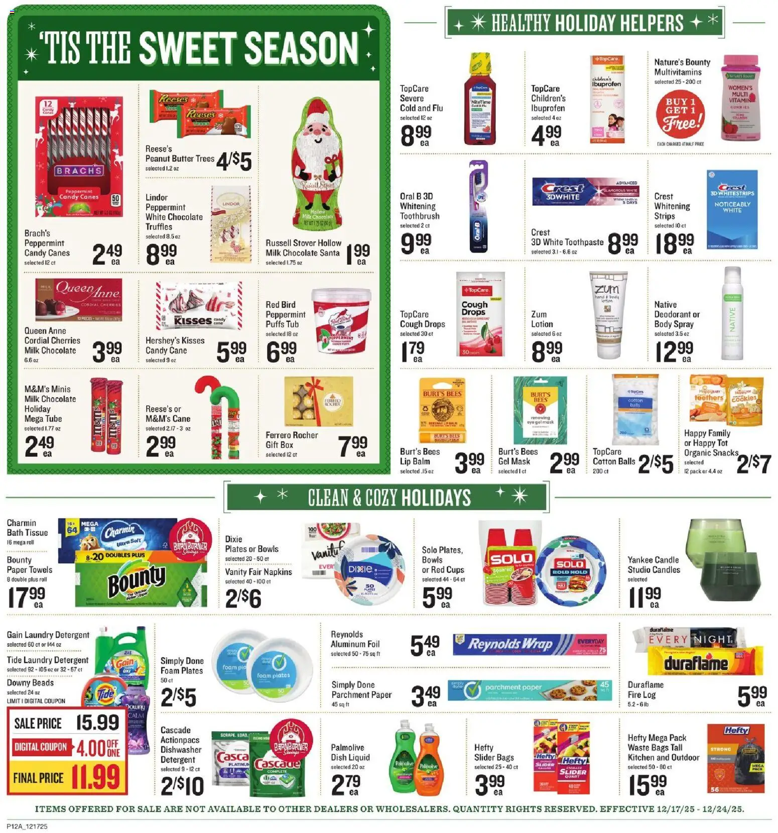 Lowes Foods Weekly Ad - NC - valid from 17.12.2025 | Page: 15 | Products: Cherries, Butter, Deodorant, Detergent