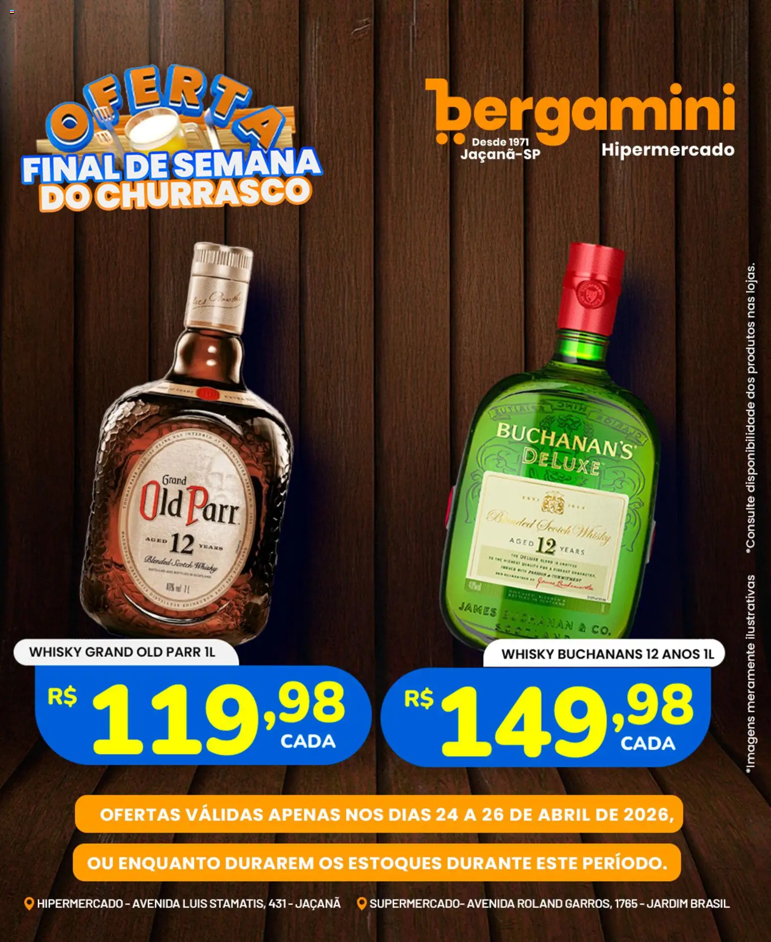 Supermercado Bergamini Folheto - válido de 24.04.2026 | Página: 15 | Produtos: Whisky