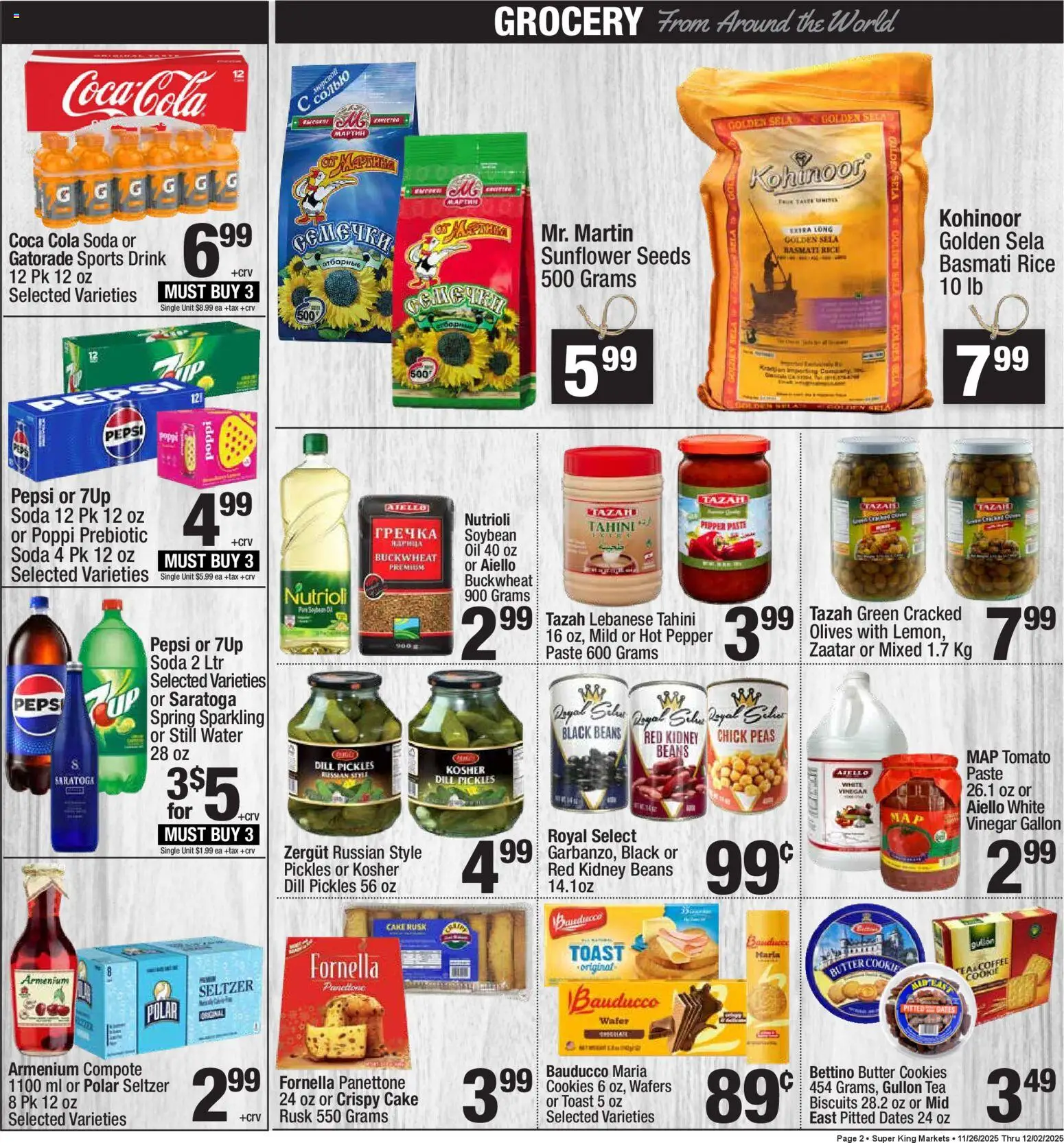 Super King Weekly Ad - valid from 03.12.2025 | Page: 2 | Products: Vinegar, Butter, Oil, Dill