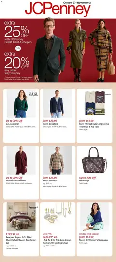 Preview of JCPenney weekly ads valid from 27.10.2025
