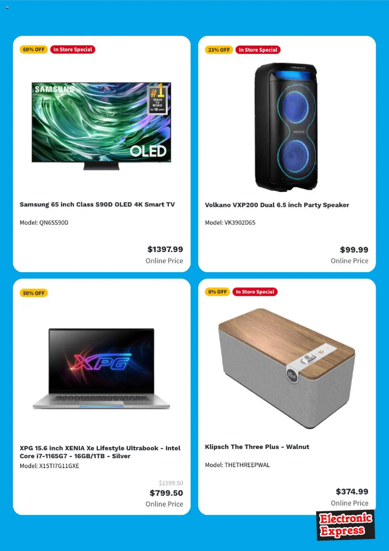 Electronic Express Weekly Ad - valid from 18.08.2025 | Page: 4 | Products: Tv, Speaker