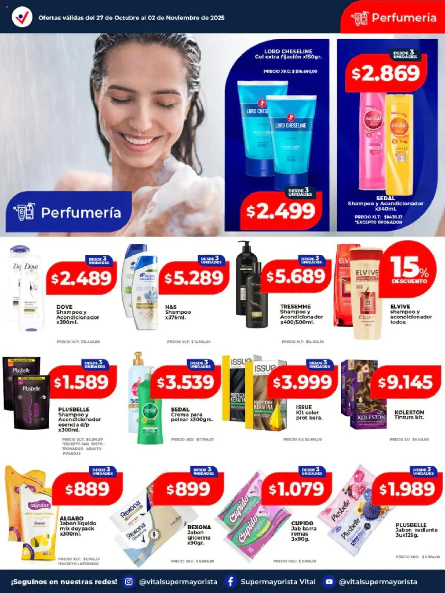 Vital - Ofertas - Villa Ortúzar │ válido desde el 27.10.2025 | Página: 2 | Productos: Jabón líquido, Shampoo, Acondicionador, Radiante