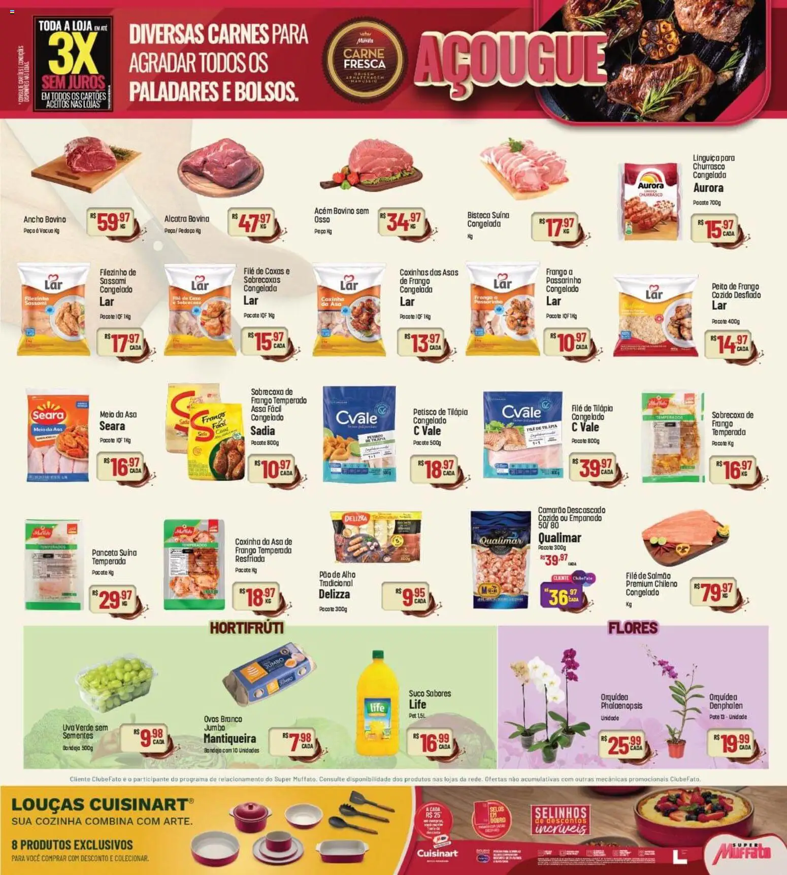 Super Muffato Folheto - válido de 23.02.2026 | Página: 13 | Produtos: Alho, Alcatra, Flores, Carne