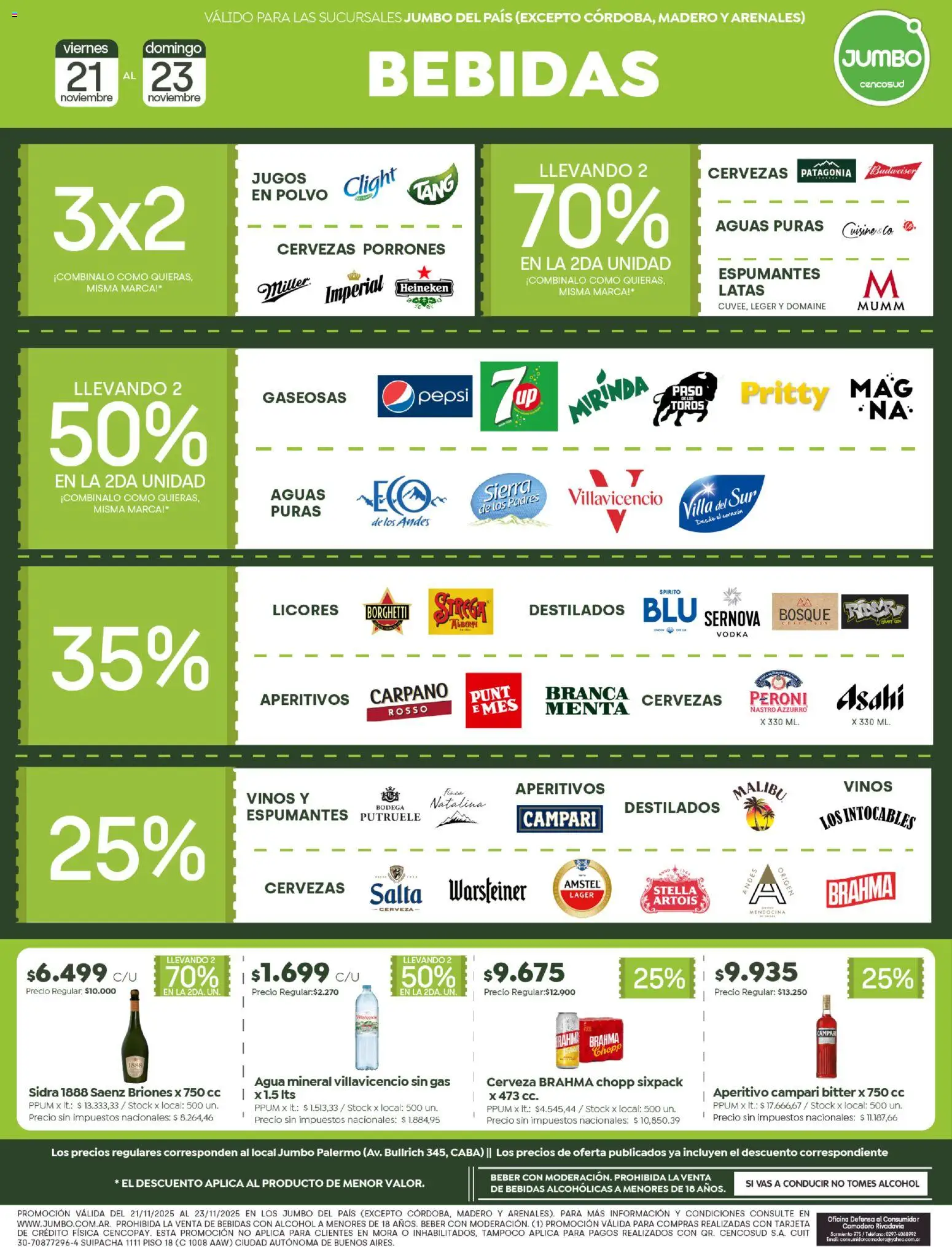 Jumbo - Ofertas  │ válido desde el 21.11.2025 | Página: 6 | Productos: Polvo, Agua, Cerveza, Sierra