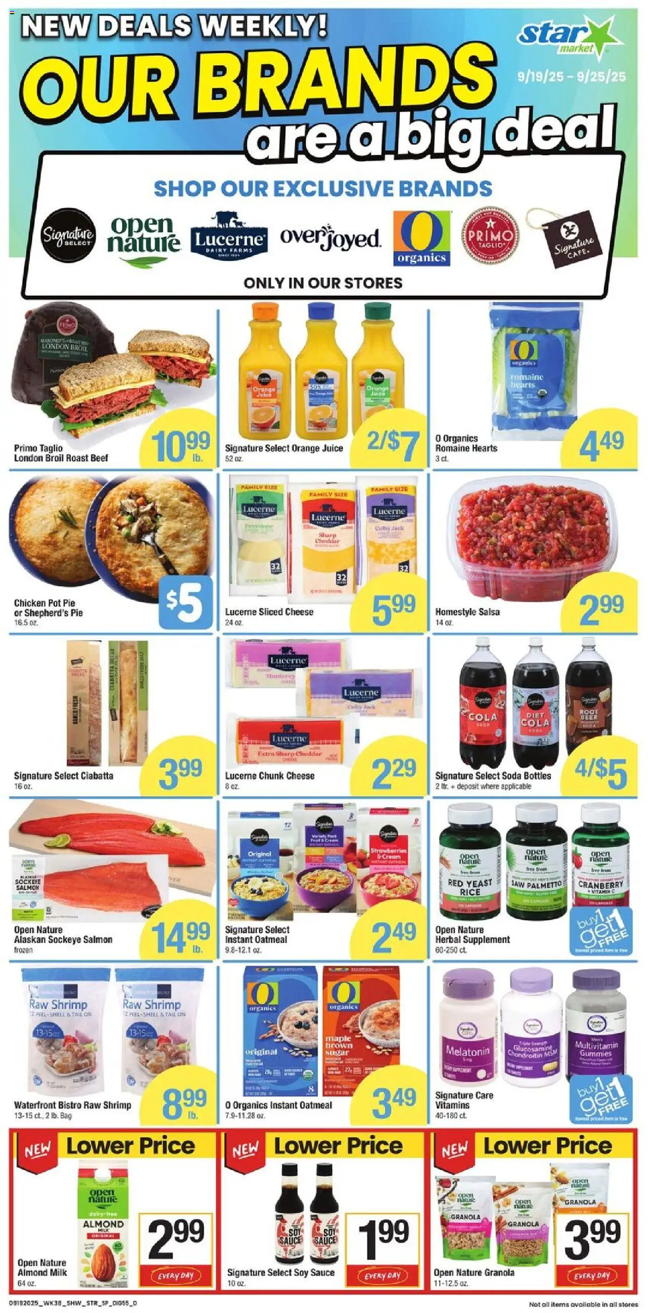 Star Market Weekly Ad - MA - valid from 19.09.2025 | Page: 5 | Products: Melatonin, Rice, Cream, Sugar