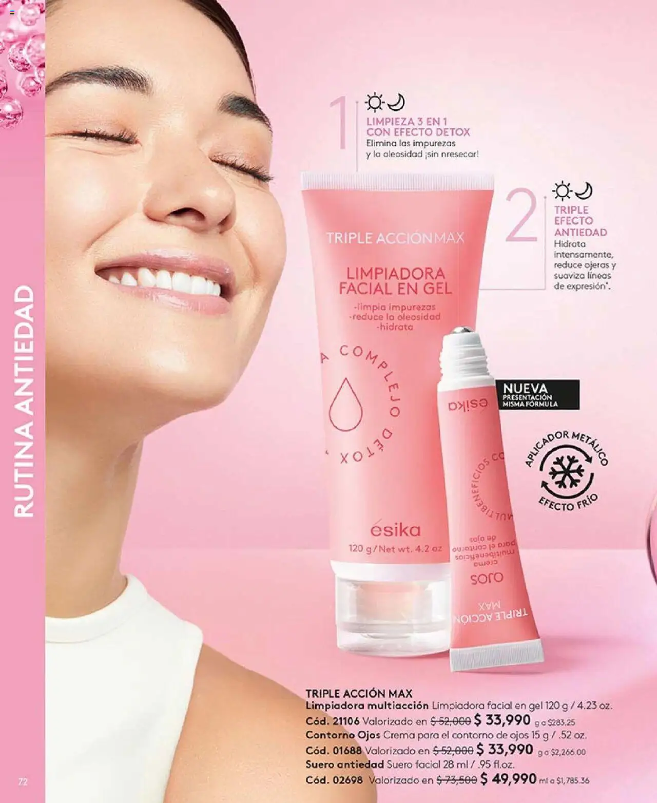 Ésika revista - valida desde el 16.06.2025 | Página: 72 | Productos: Crema, Contorno, Contorno de ojos