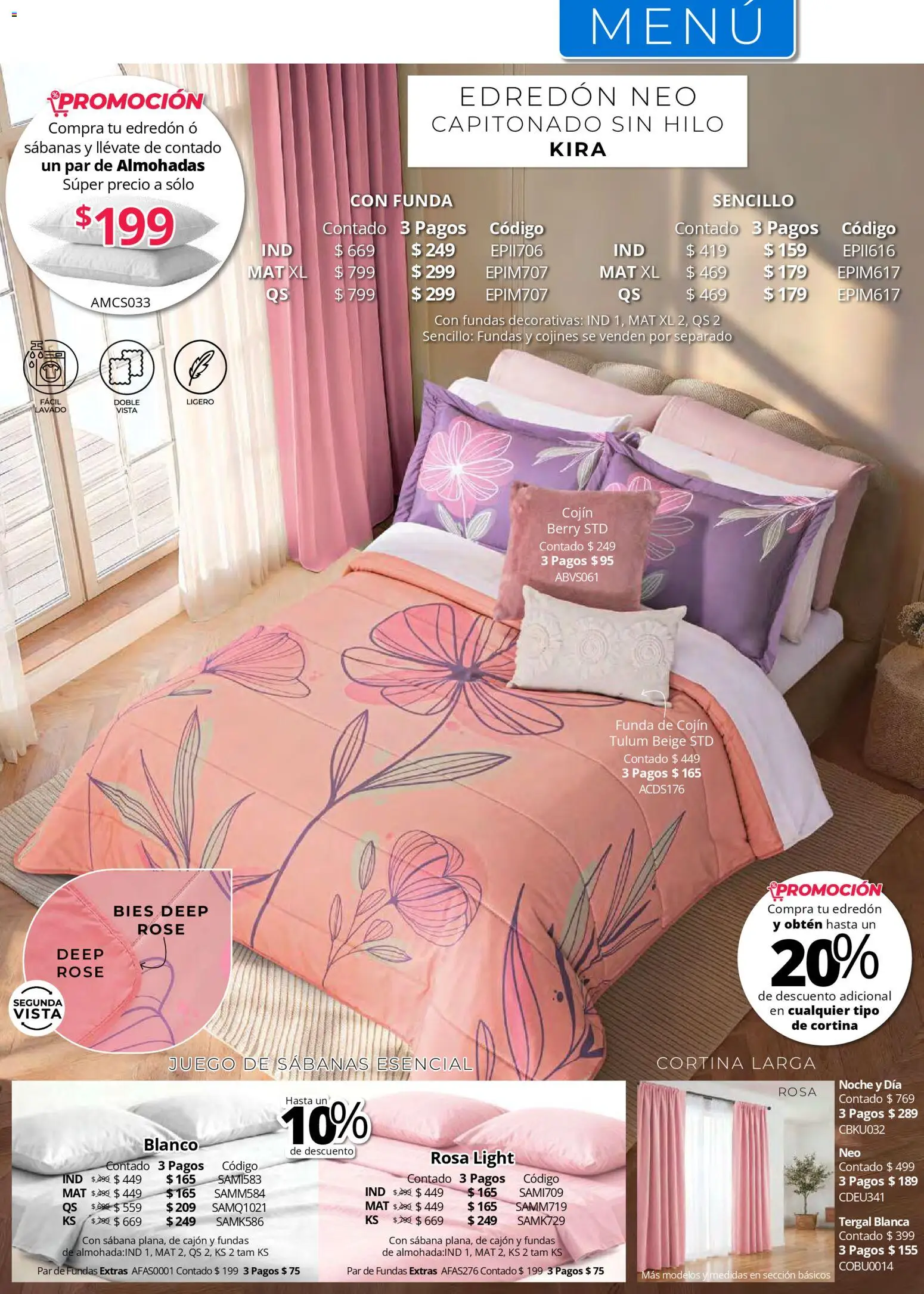 Nuevas ofertas de Colchas Concord válidas en toda la República Mexicana desde el 01.05.2026. ¡Encuentra las mejores ofertas en Colchas Concord catálogo! | Página: 78 | Productos: Juego, Funda, Sabanas