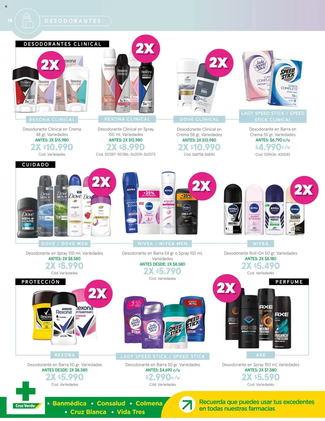 Cruz Verde Descuentos │ válido desde el 04.06.2025 | Página: 18 | Productos: Perfume, Fragancia, Desodorante, Crema