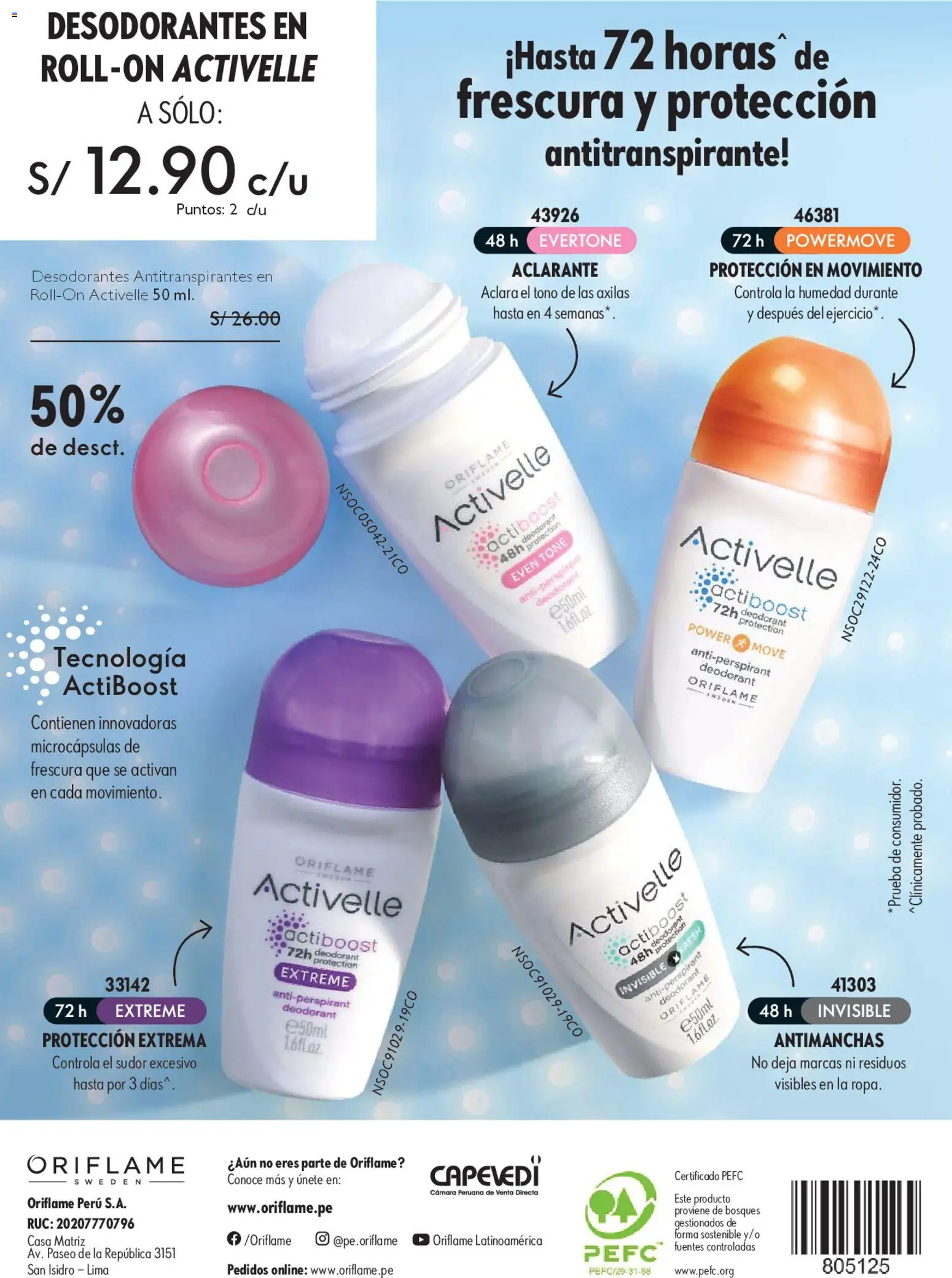 Catálogo Oriflame válido desde 18.04.2026 | Página: 132 | Productos: Antitranspirante, Cámara