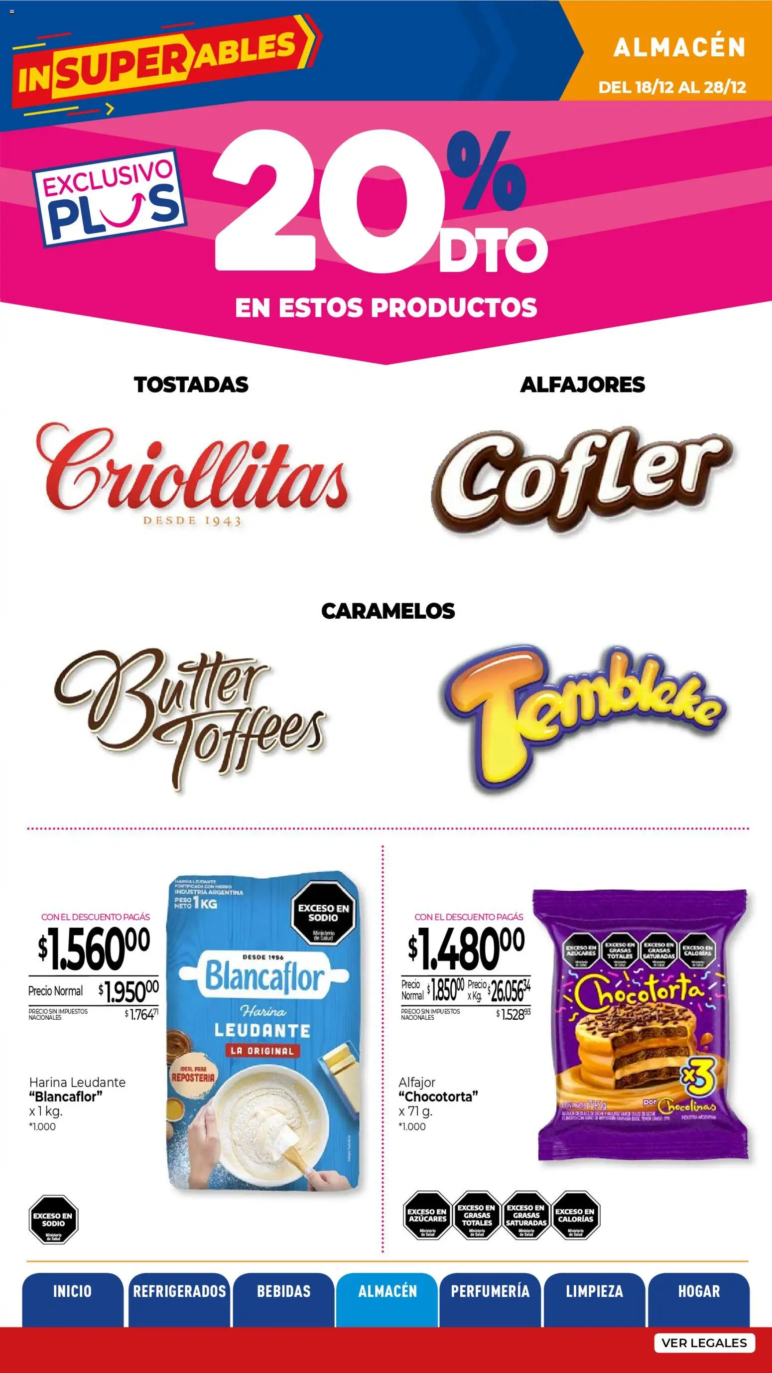 La Anonima Insuperables │ válido desde el 18.12.2025 | Página: 26 | Productos: Harina, Alfajor