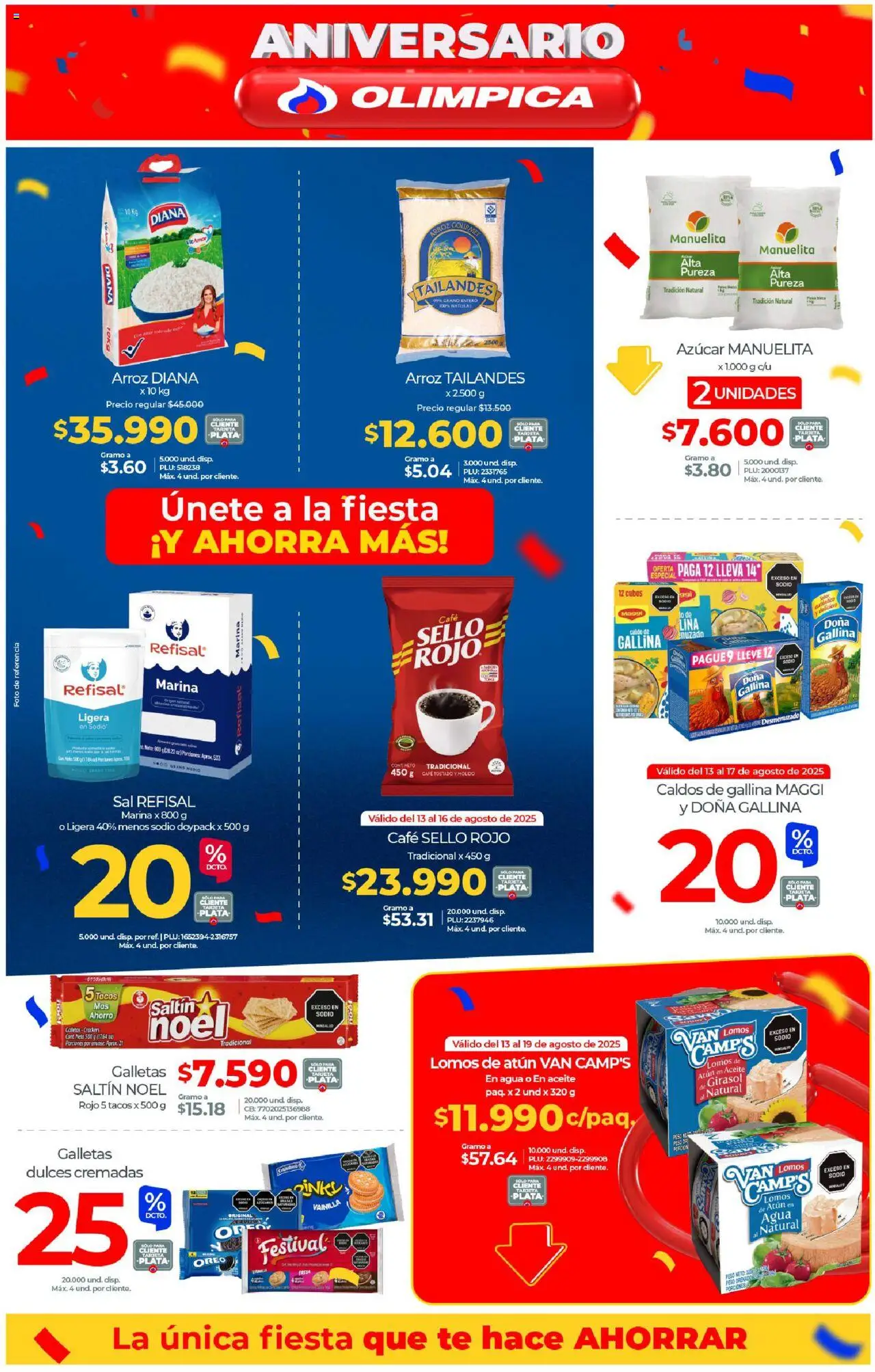 Olímpica revista - valida desde el 13.08.2025 | Página: 2 | Productos: Té, Aceite, Café, Aceite