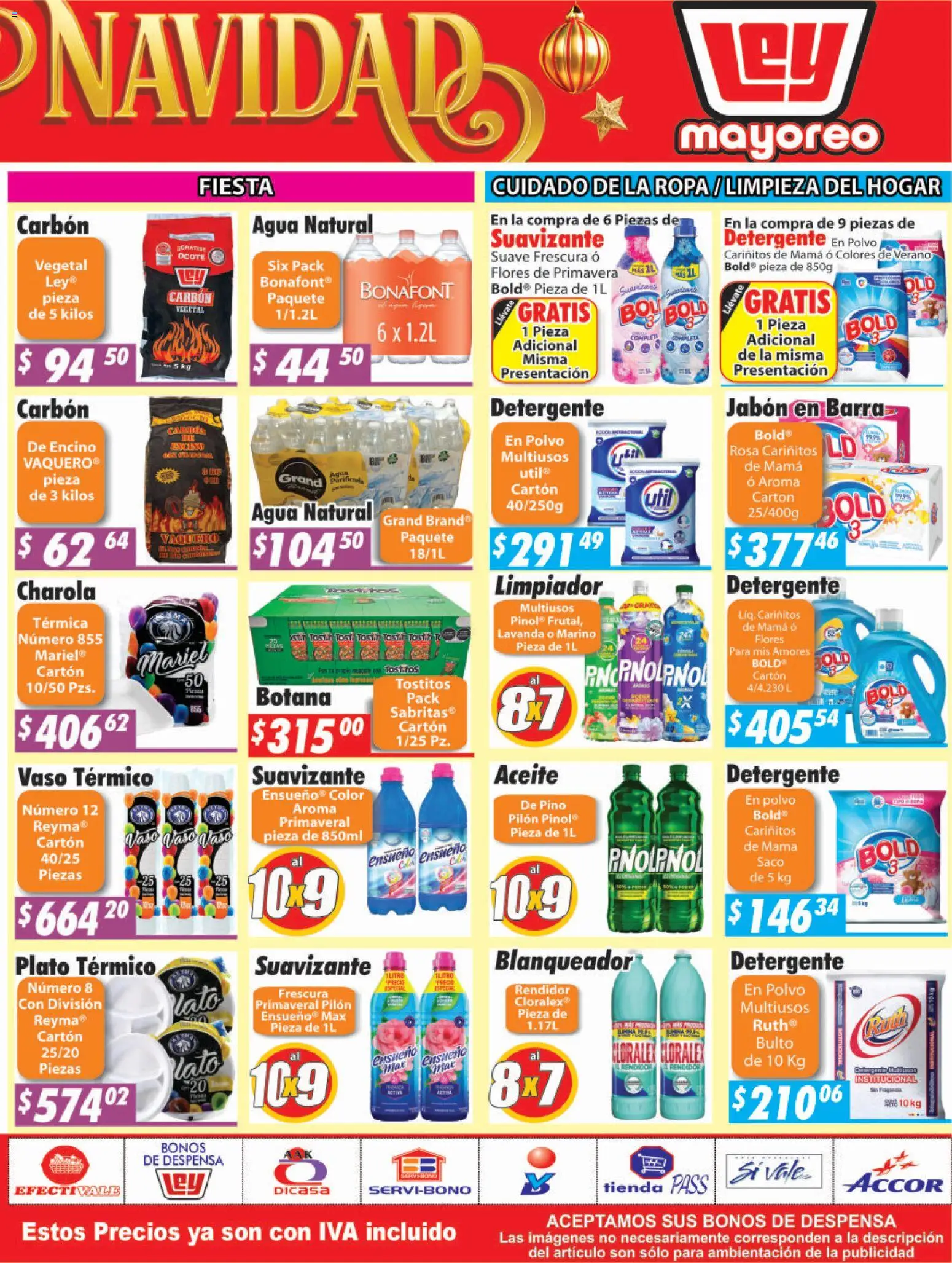 Nuevas ofertas de Casa Ley válidas en toda la República Mexicana desde el 29.12.2025. ¡Encuentra las mejores ofertas en Casa Ley folleto Frontera! | Página: 3 | Productos: Agua, Suavizante, Polvo, Jabón